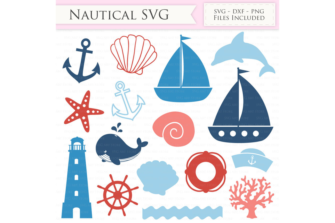 Nautical SVG Files - Sailing SVG Cut Files By SVGArtStore