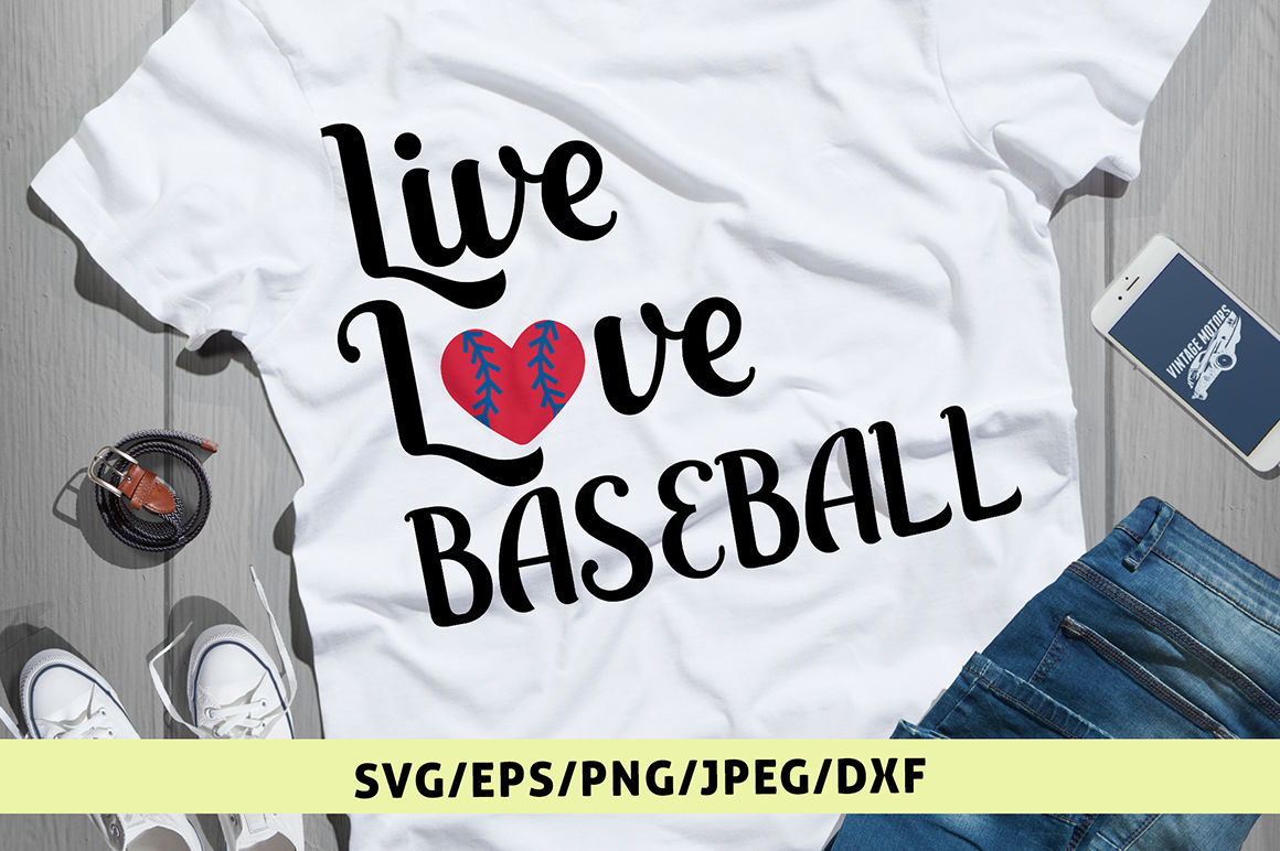Live Love Baseball - Svg Cut File By CoralCuts | TheHungryJPEG.com