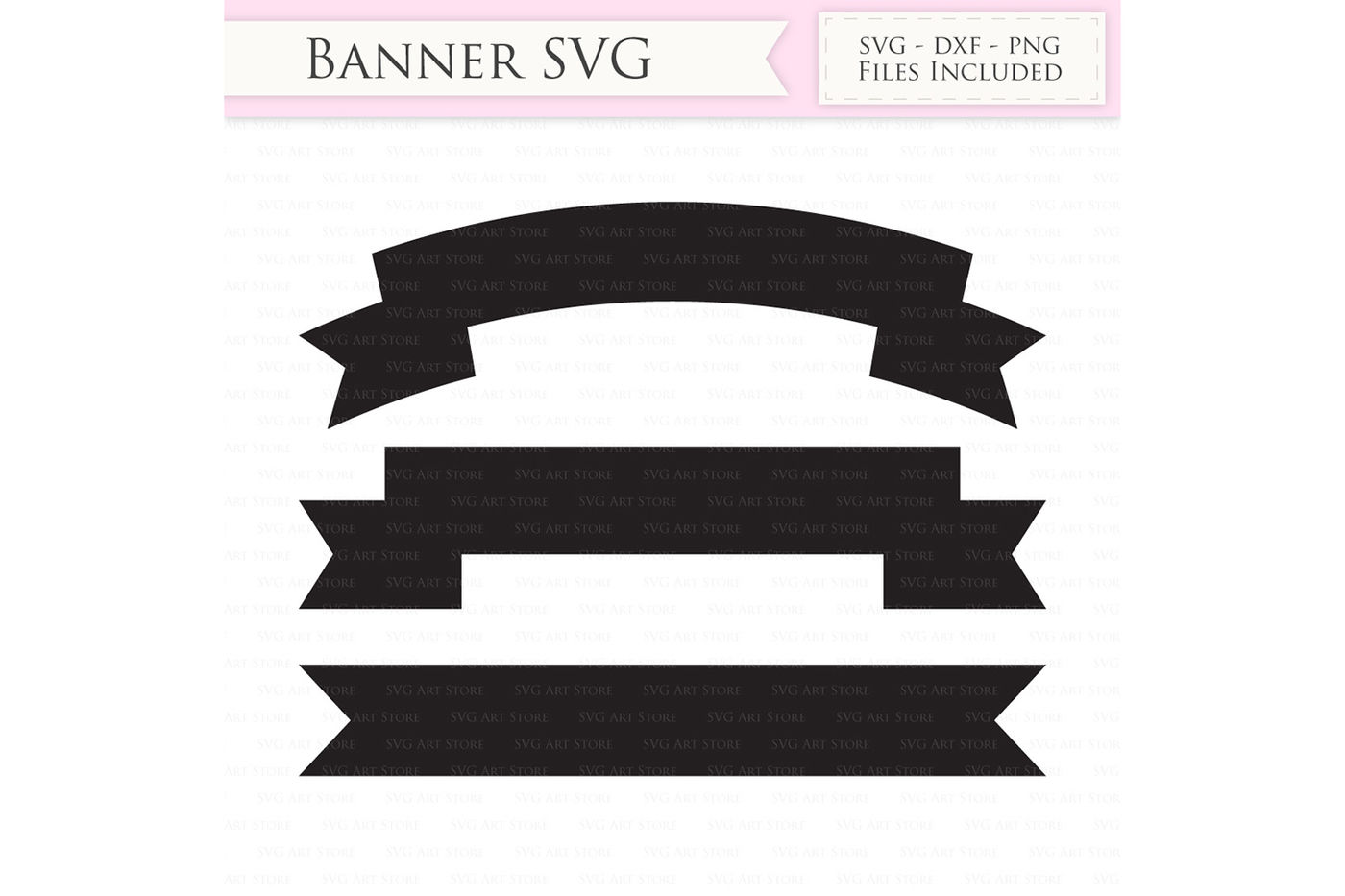 Ribbon Banner Svg Cutting Files By Svgartstore Ed4