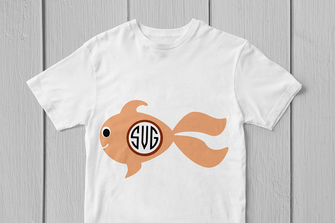 Download Cute Fish Monogram Frame - Svg Cut File By CoralCuts ...