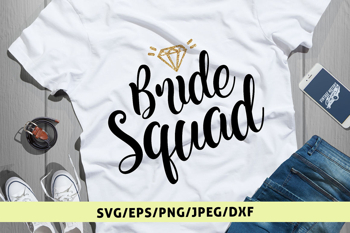 Bride Squad Svg Cut File By Coralcuts Thehungryjpeg Com