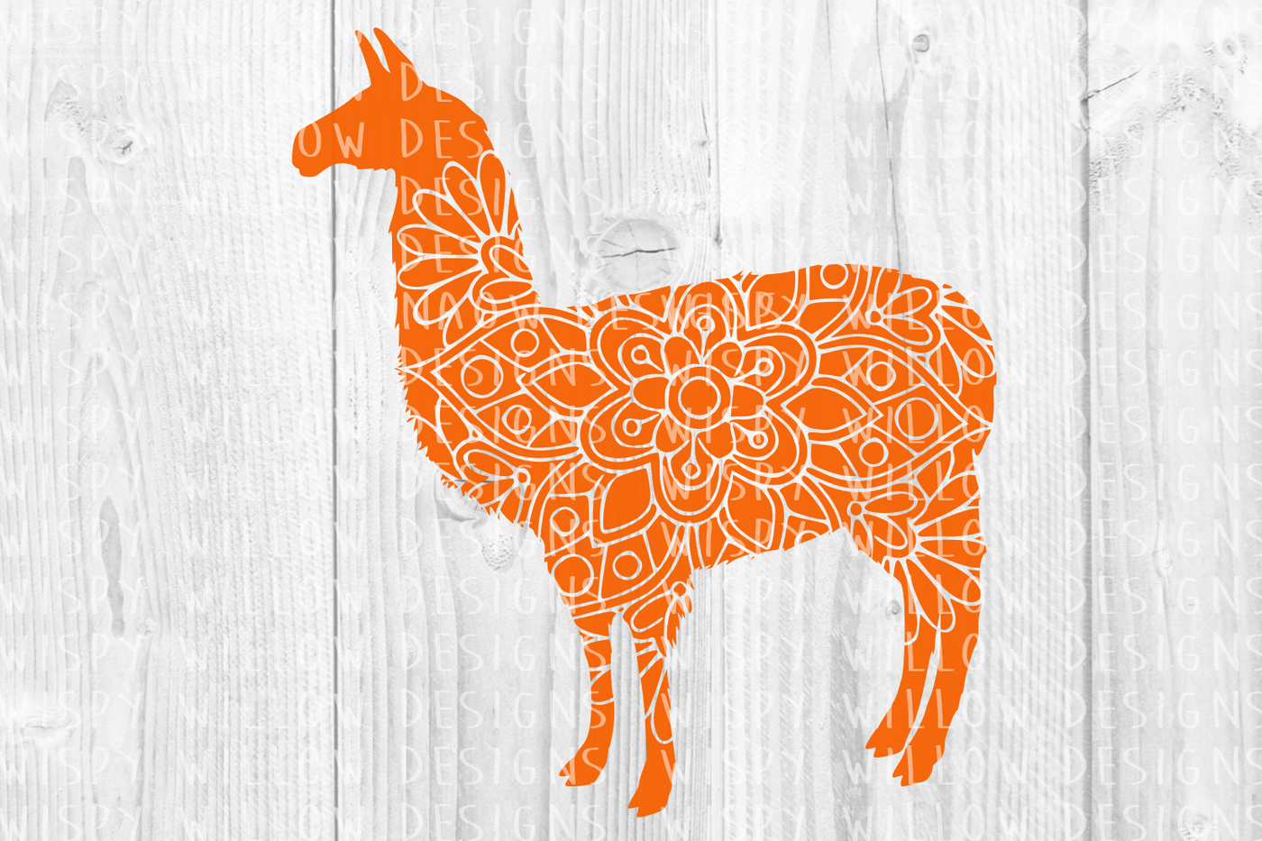 Download Llama Floral Mandala SVG/DXF/EPS/PNG/JPG/PDF By Wispy ...