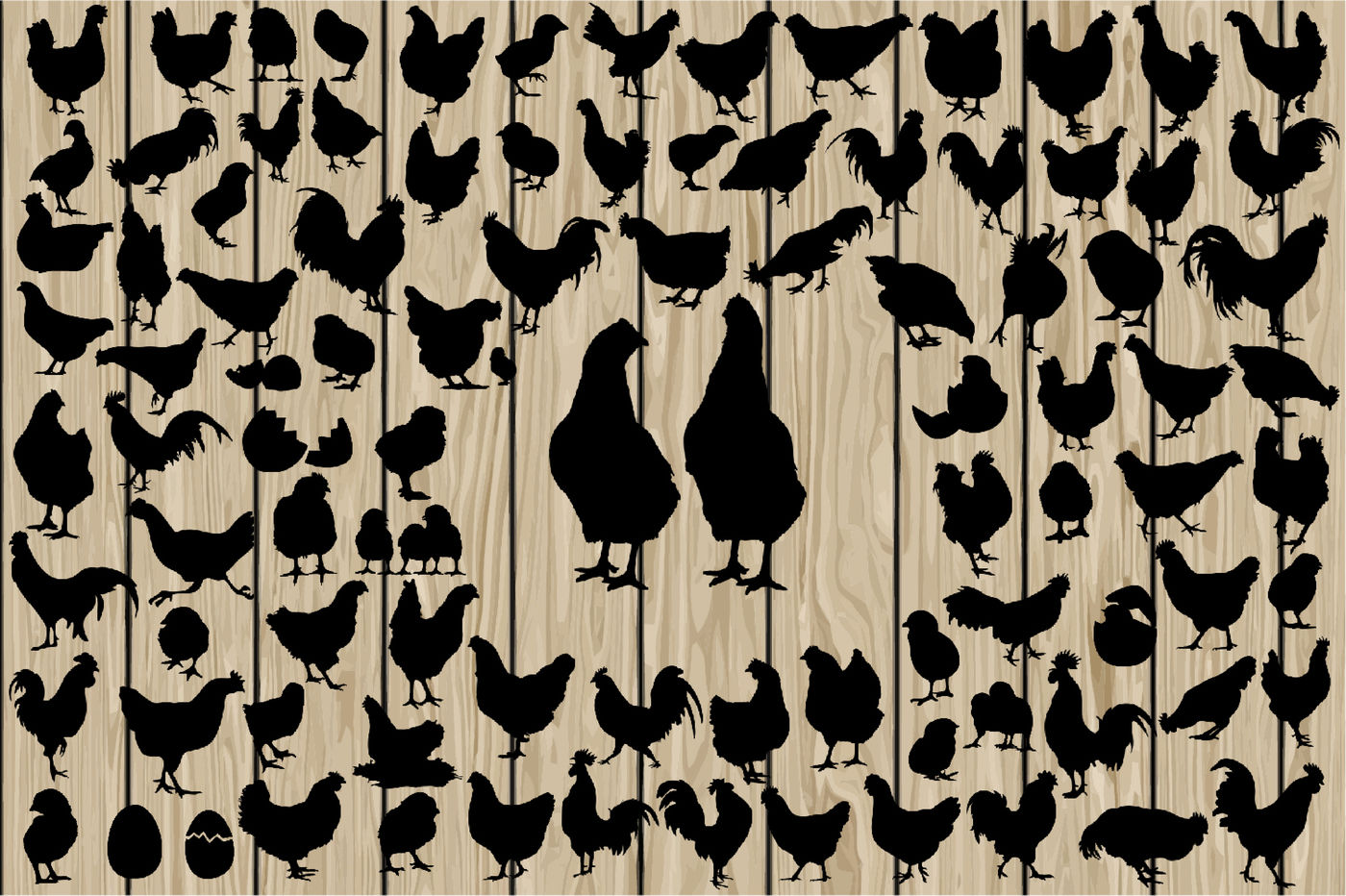 Download 505 Animal Bundle Silhouette SVG, Vector, DXF, EPS, PNG ...