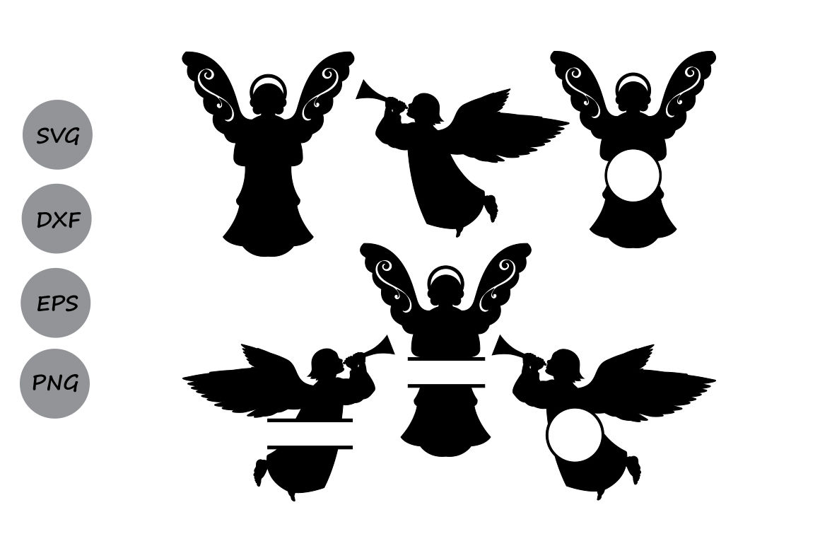 Layered Angel Svg 111 Svg File For Silhouette 