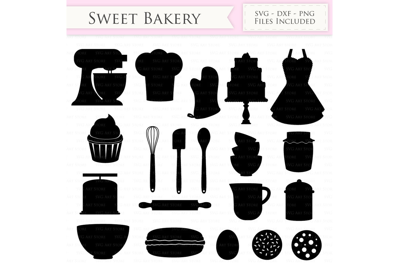 Baking SVG Bakery svg Cutting Files By SVGArtStore | TheHungryJPEG.com