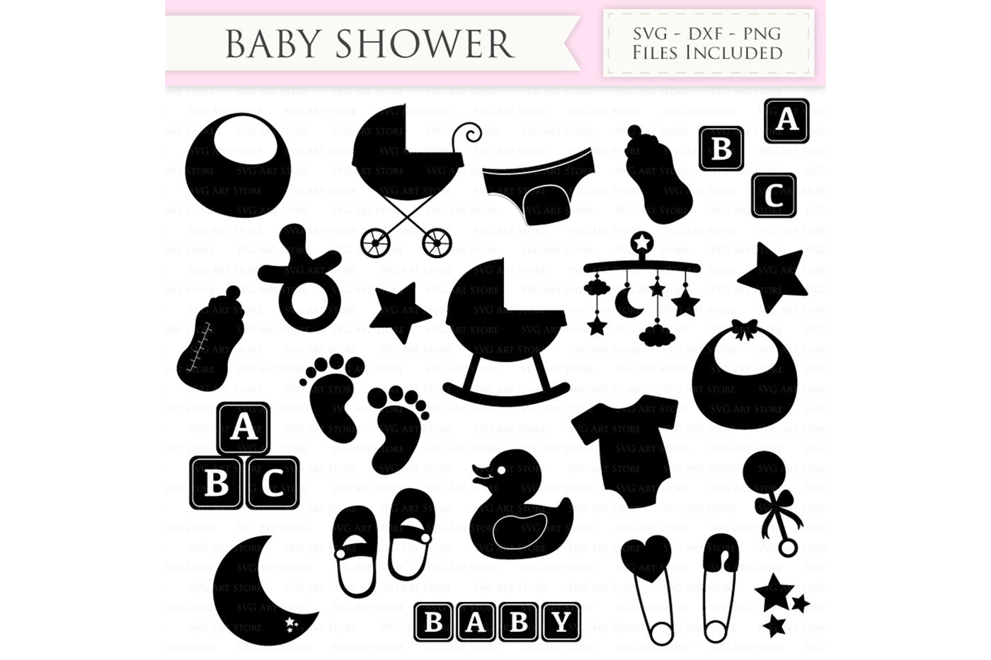 Download Baby Shower SVG Files - New baby SVG Cutting File By SVGArtStore | TheHungryJPEG.com