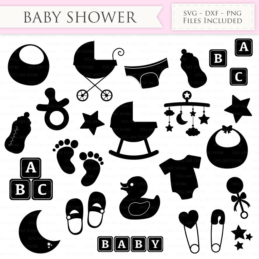 Baby Shower Svg Files New Baby Svg Cutting File By Svgartstore Thehungryjpeg Com