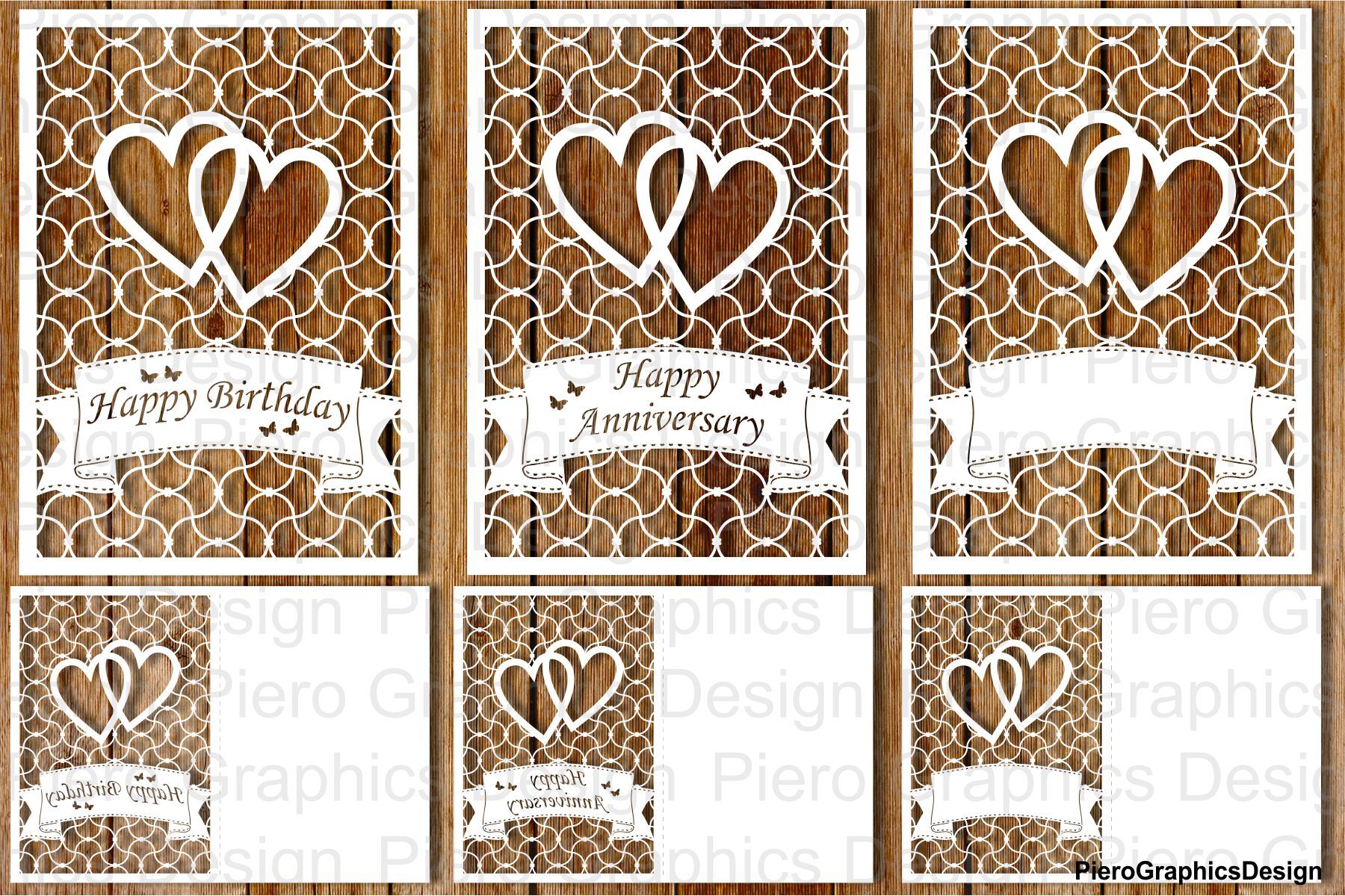 Happy Birthday, Happy Anniversary, Greeting Card blank SVG files By ...