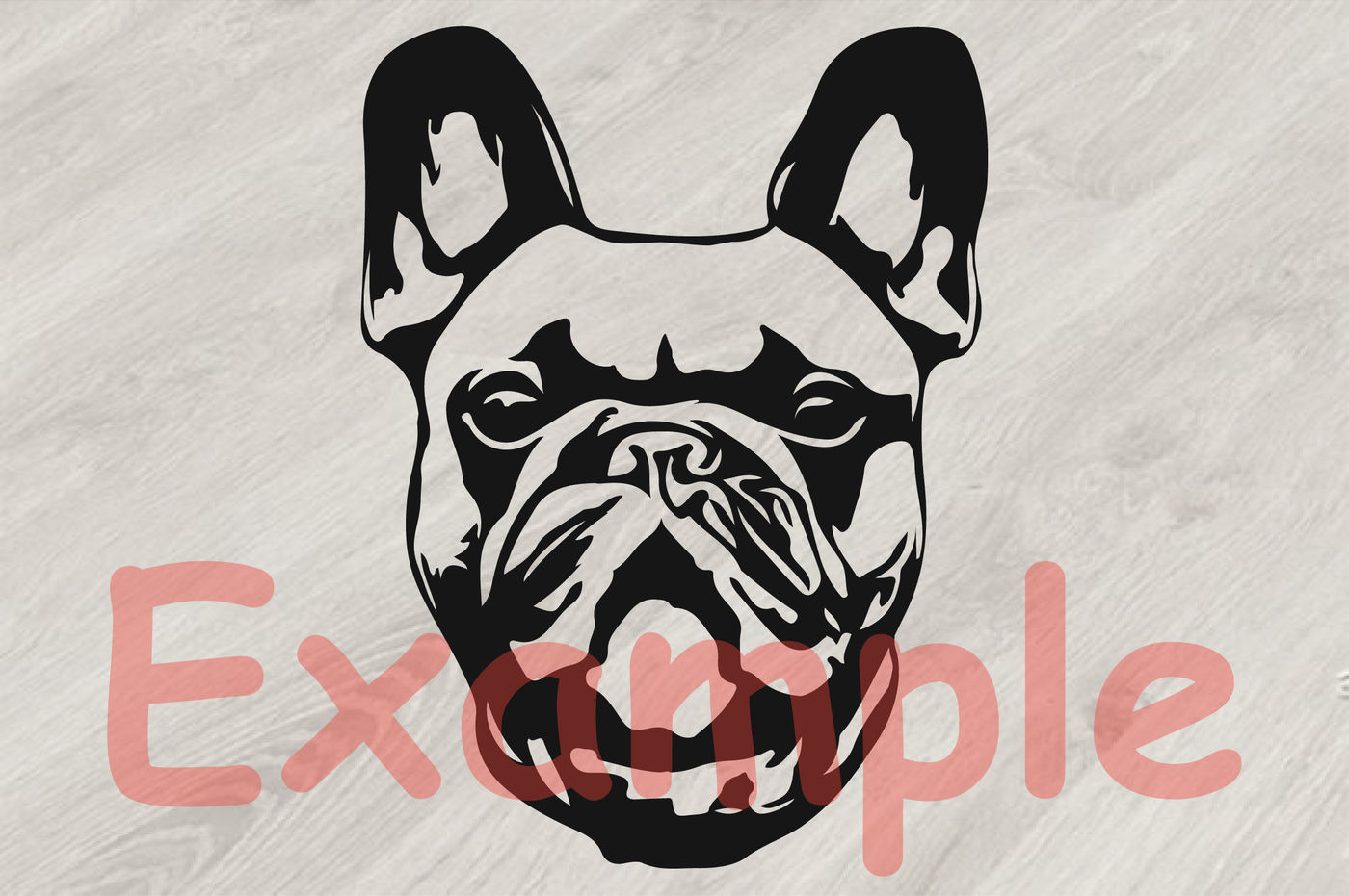 Download French bulldog Head Whit Bandana Silhouette SVG cute Dog ...
