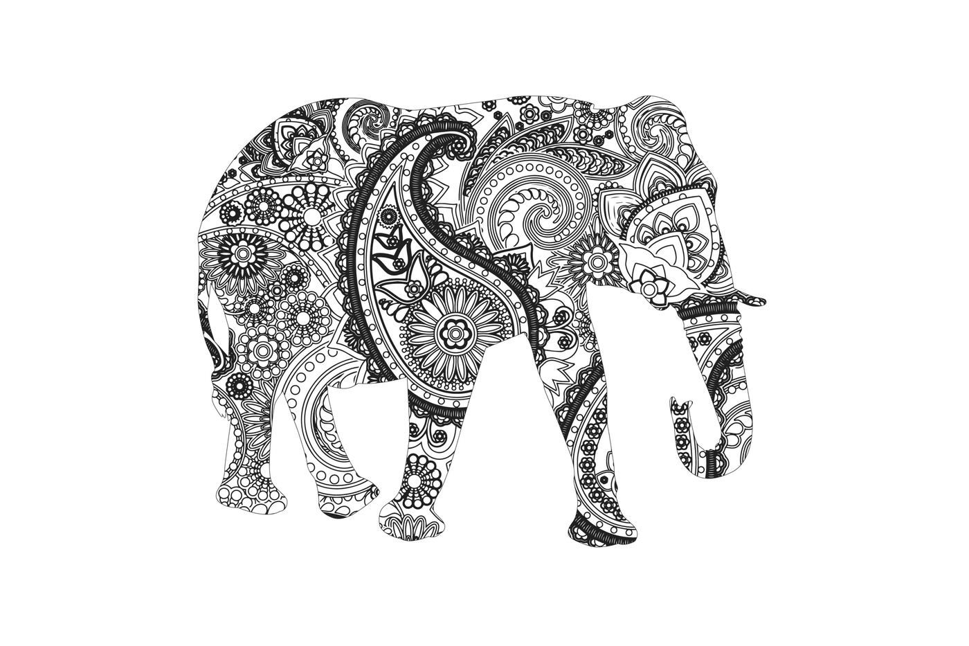 Mandala elephant SVG DXF PNG EPS AI By twelvepapers ...