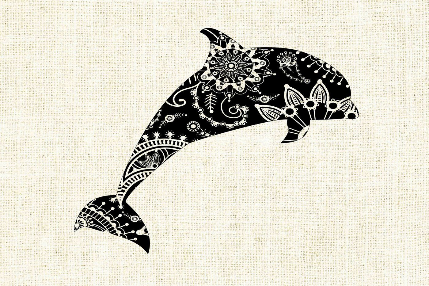 Download Mandala dolphin SVG DXF PNG EPS AI By twelvepapers ...