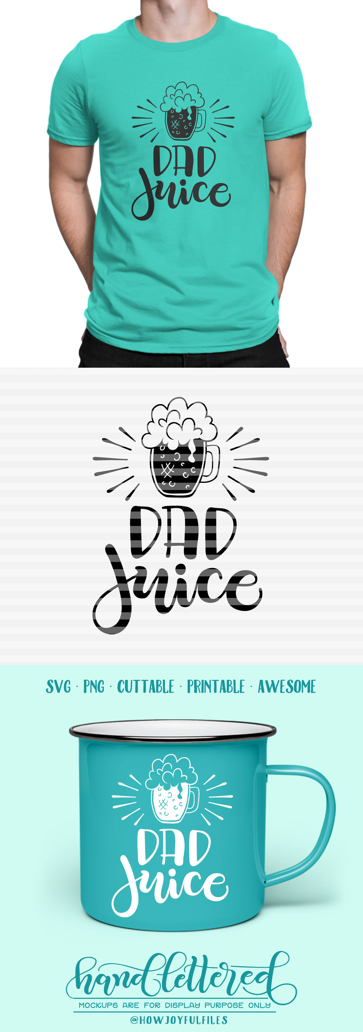 Download Dad juice - beer - SVG - DXF - PDF file - hand drawn lettered cut file By HowJoyful Files ...