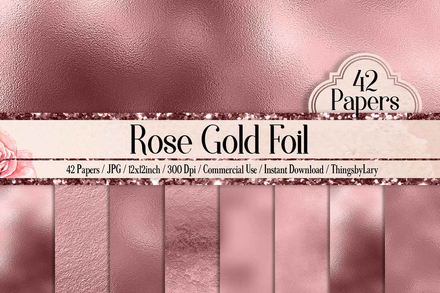 rose gold foil texture