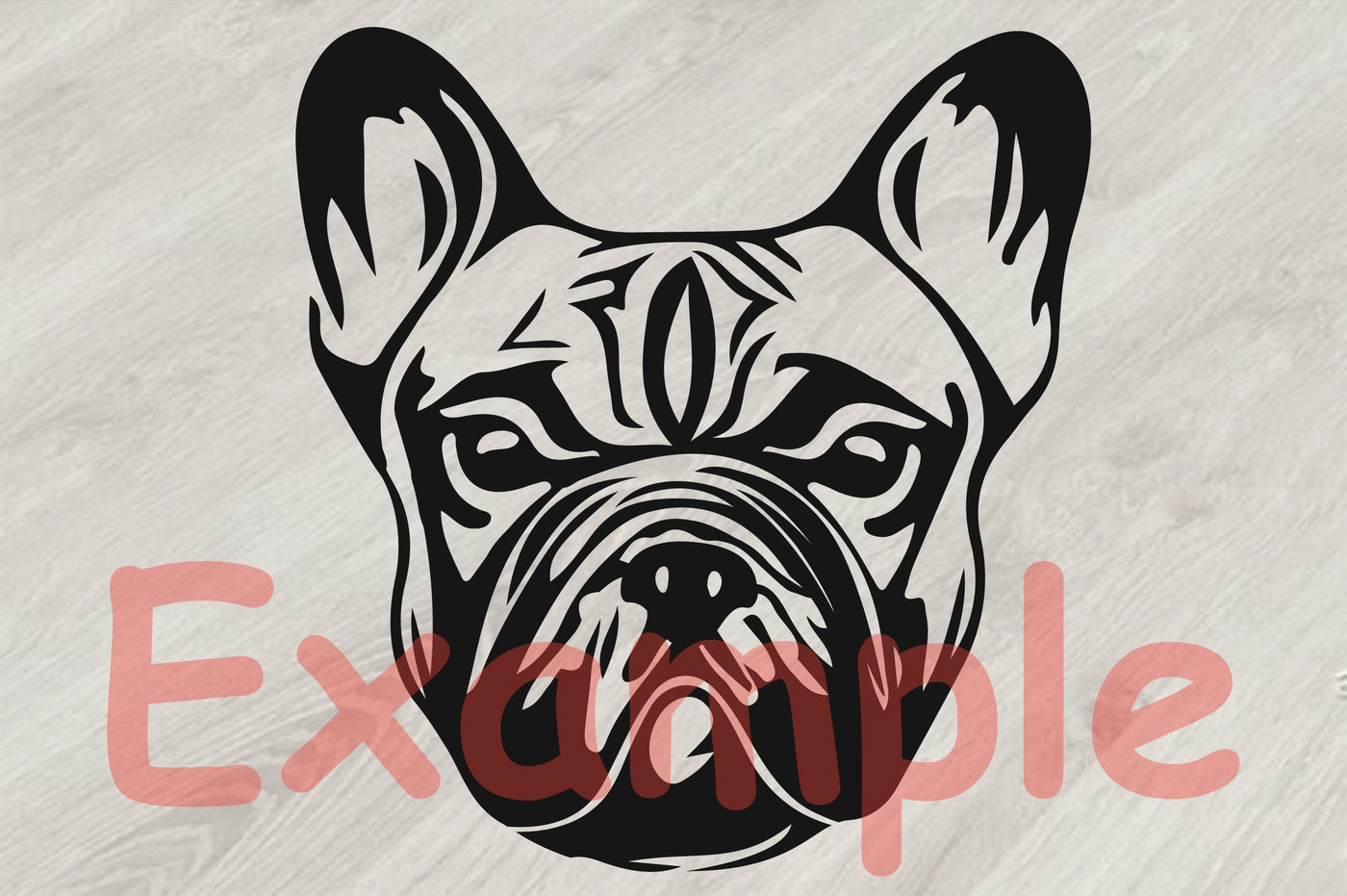 Download French bulldog Silhouette SVG cute Head face Dog paw ...