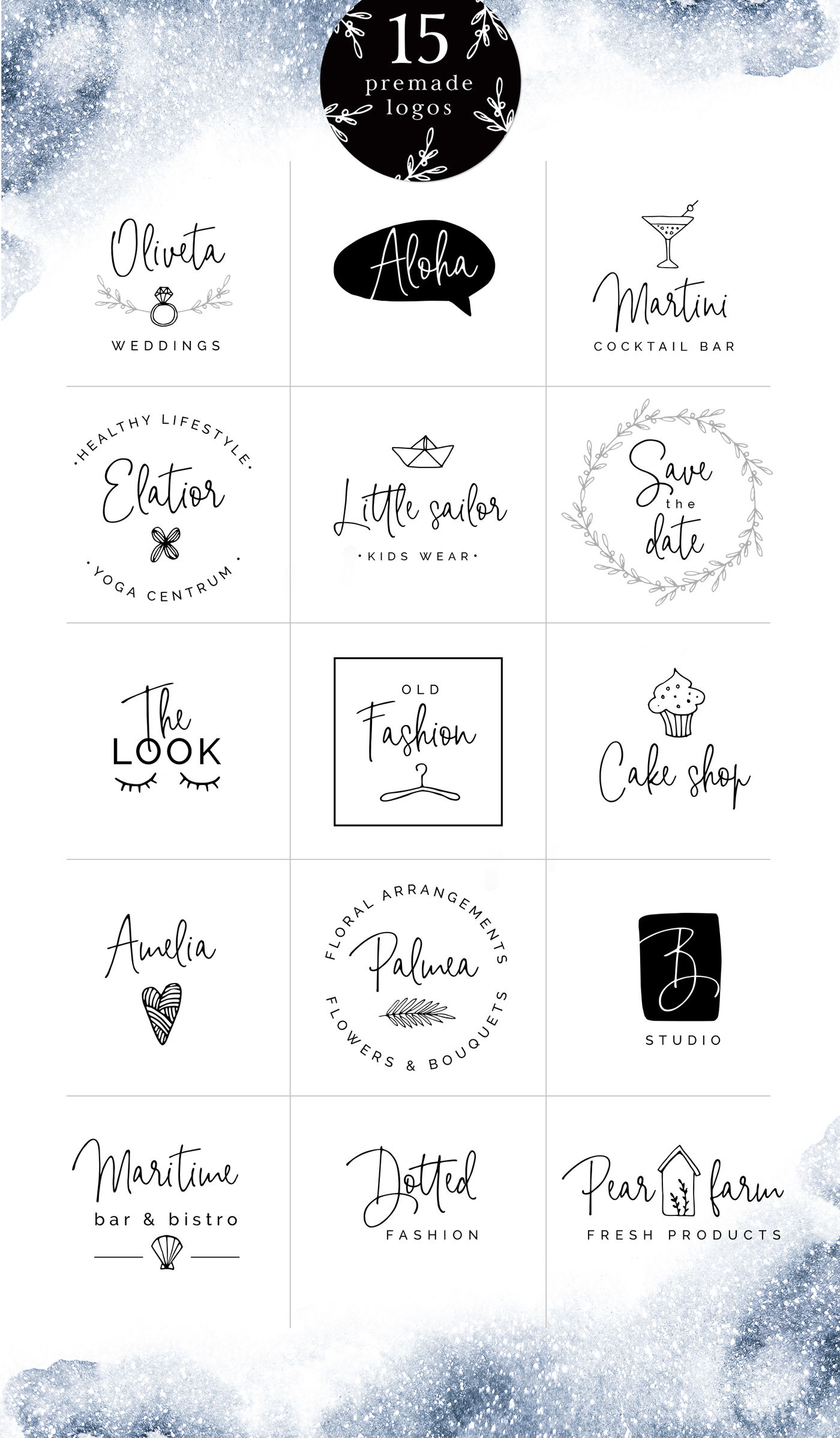 Bright Side Script Font Logos By Tabita S Shop Thehungryjpeg Com