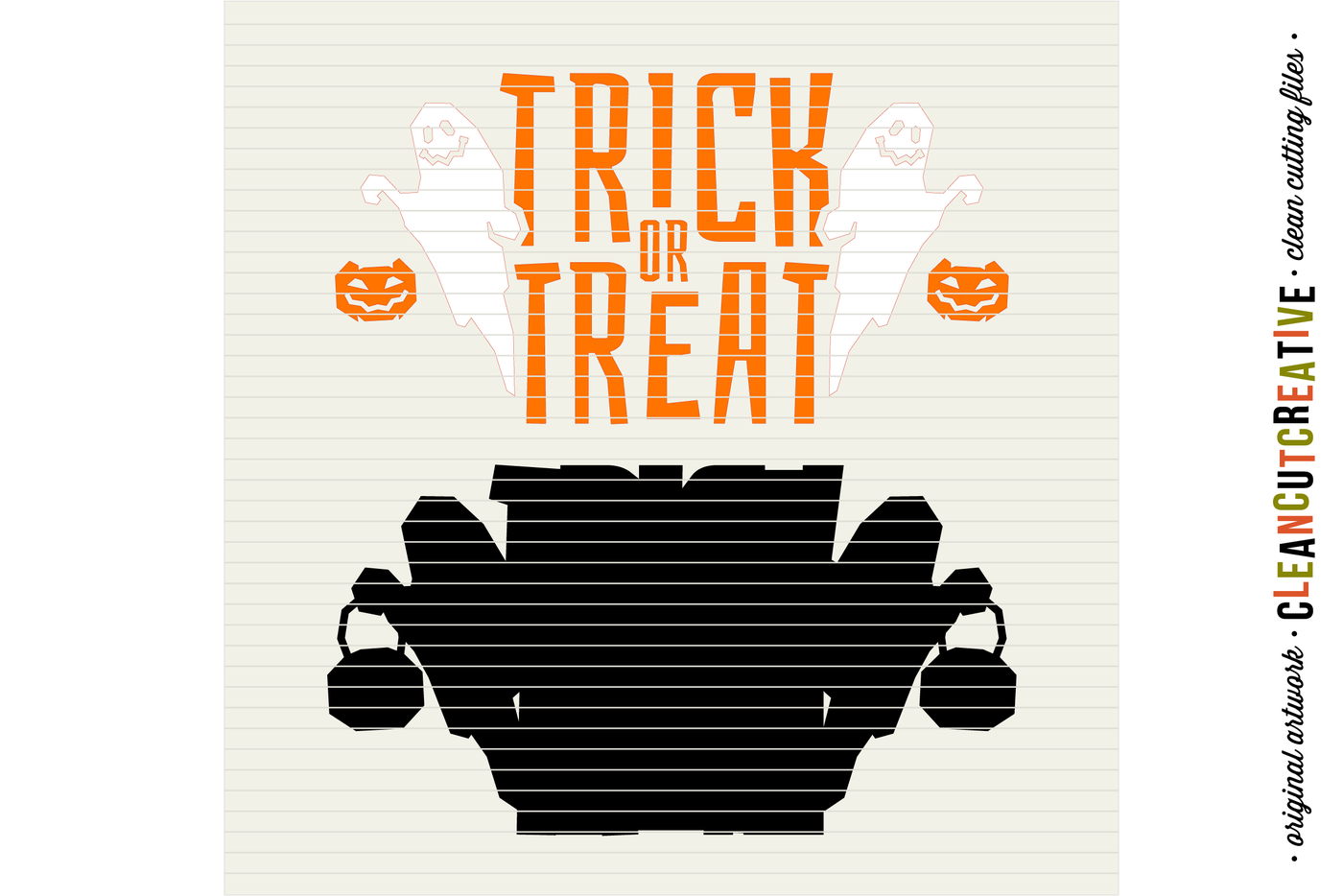 Svg Trick Or Treat Svg Halloween Svg Ghost Spooky Halloween Door Sign Svg Svg Dxf Eps Png Cricut Silhouette Clean Cutting Files By Cleancutcreative Thehungryjpeg Com