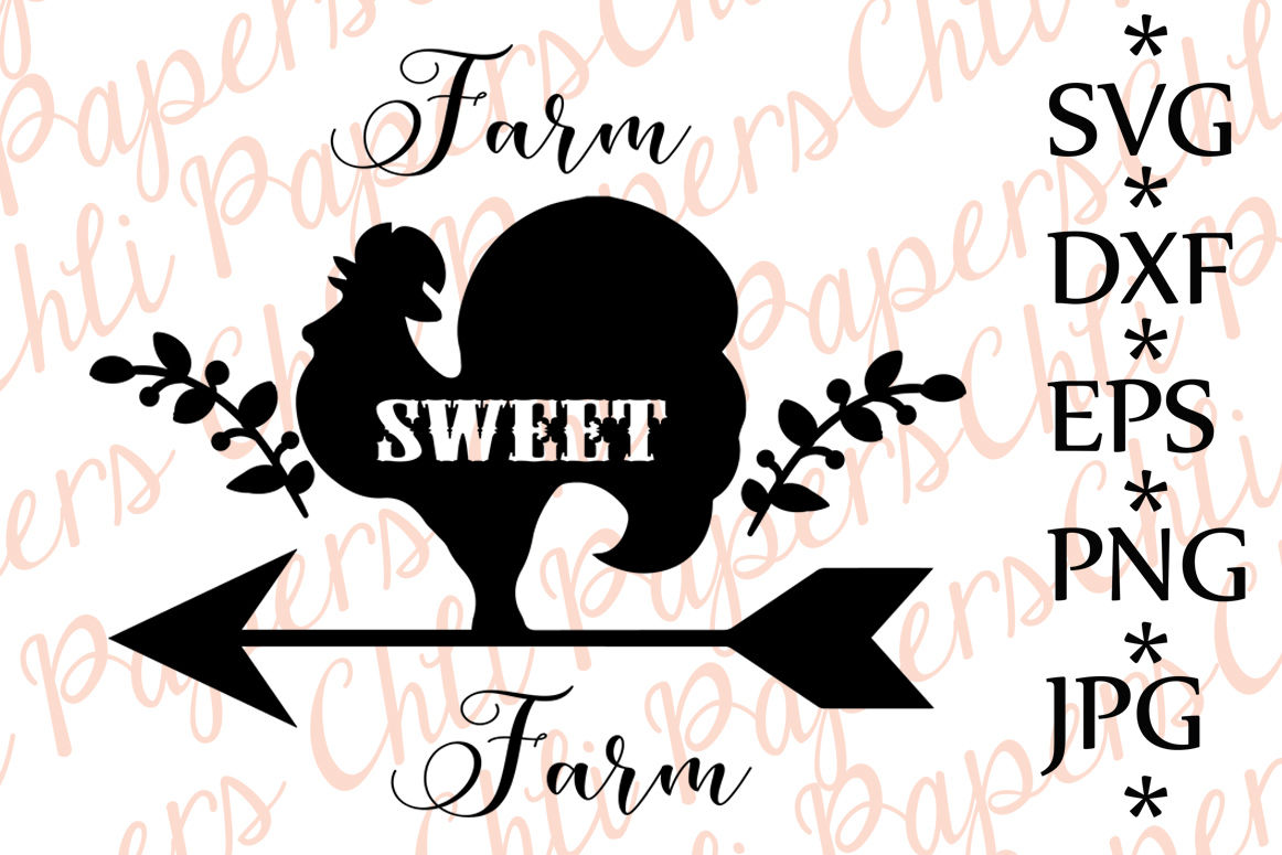 Farm Sweet Farm Svg Farmhouse Svg Rustic Svg By Chilipapers Thehungryjpeg Com