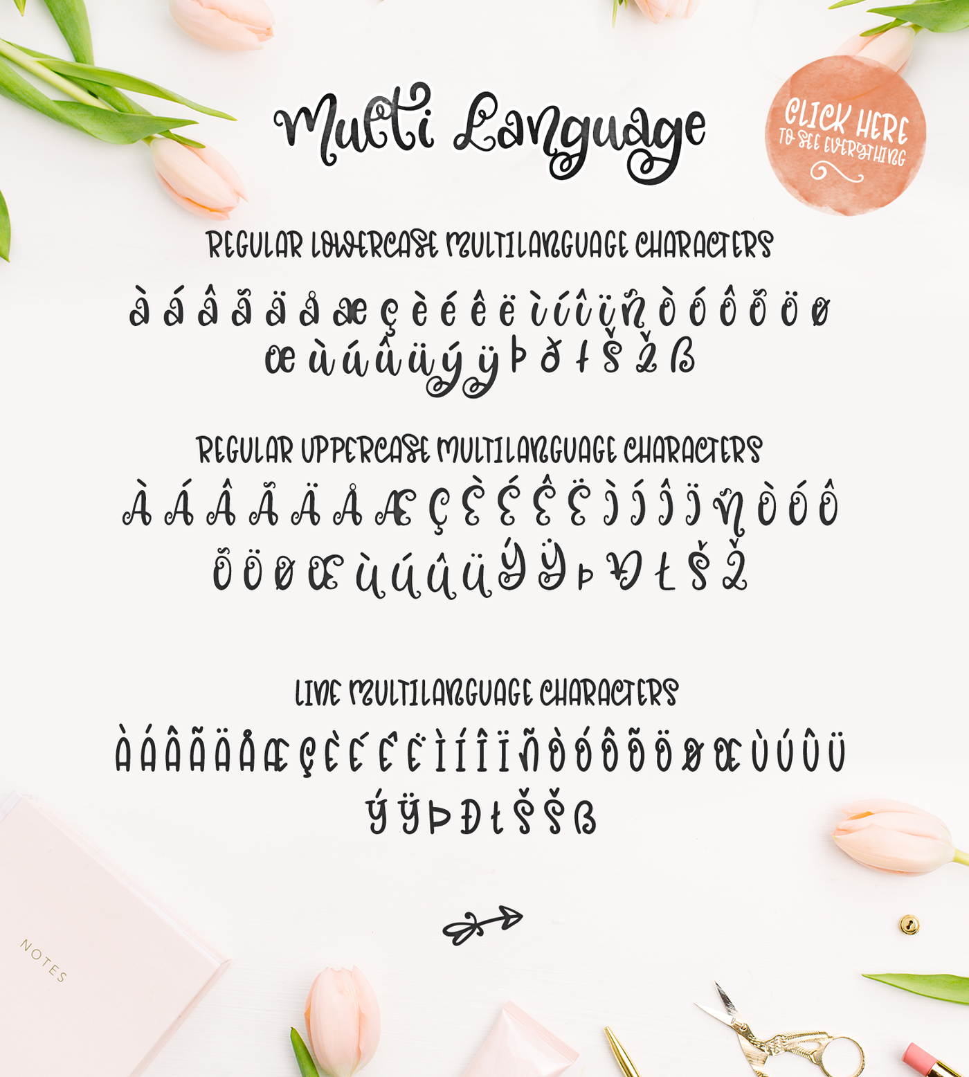 Blossomy Font Duo Floral Doodles By Roselily Studio Thehungryjpeg Com