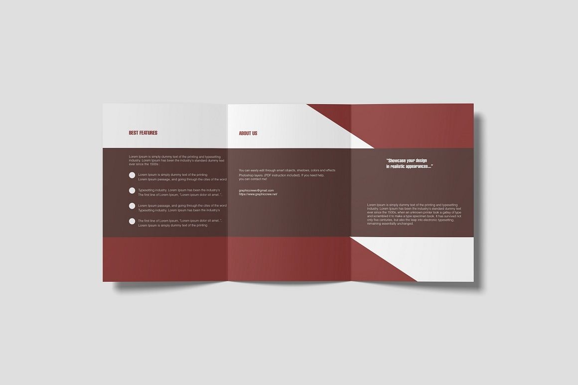 Download A4 Brochure Psd Mockup Yellowimages