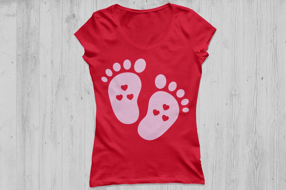 Download Baby Footprint Svg File Baby Feet Svg Dxf Baby Feet Monogram Svg By Cosmosfineart Thehungryjpeg Com