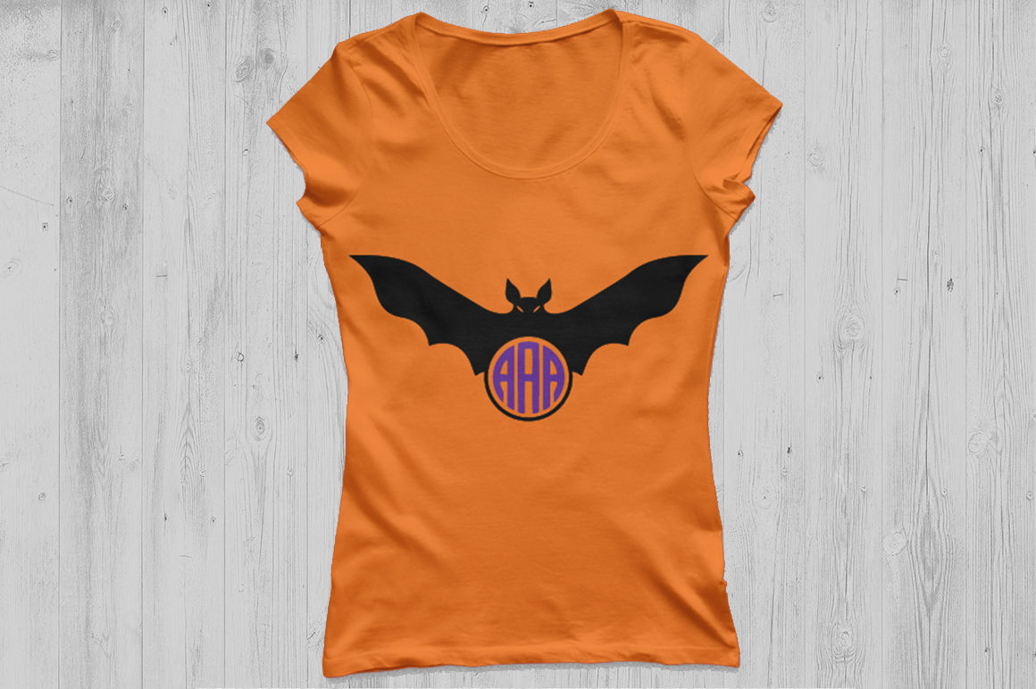 Halloween Bats Svg Halloween Svg Bats Monogram Svg Bats Silhouette By Cosmosfineart Thehungryjpeg Com