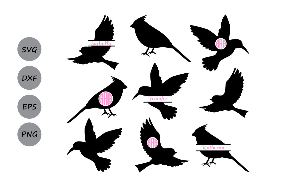 Download Birds SVG cut files, Birds Monogram Svg, Hummingbirds Svg ...