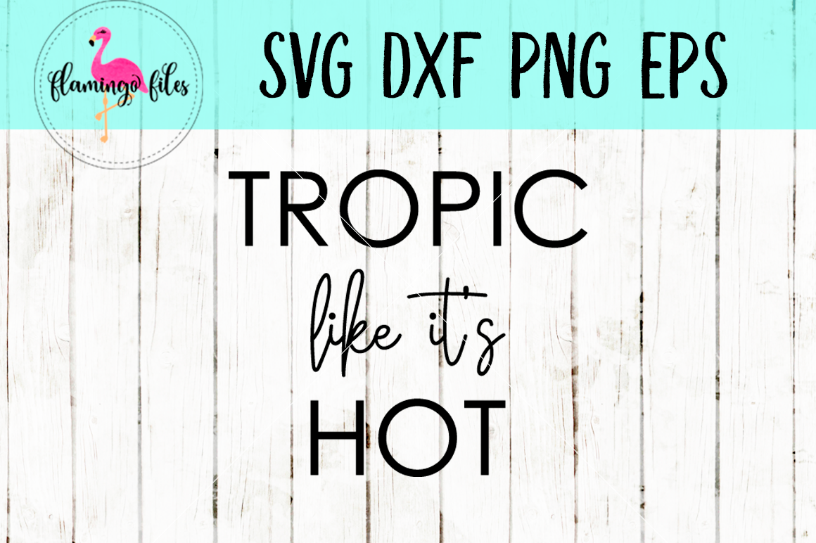 Tropic Like It S Hot Svg Dxf Png Eps Cut File By Flamingo Files Thehungryjpeg Com