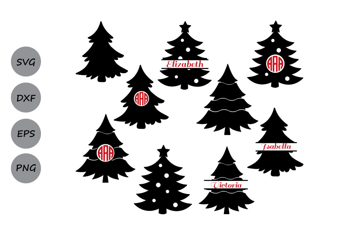 Free Monogram Christmas Tree Svg - vrogue.co