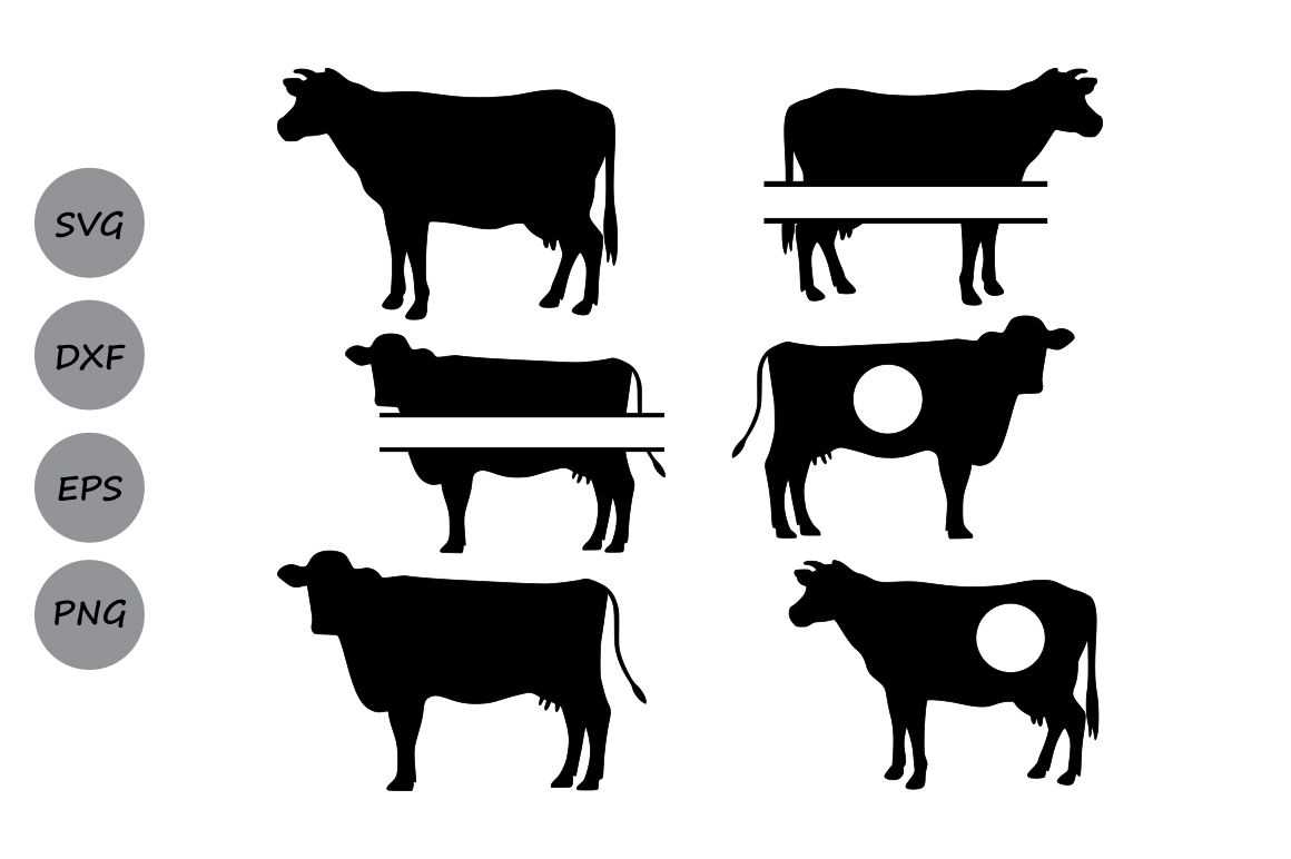 Download Cow SVG, Cow Monogram Svg, Farm animal cow, Farm Svg, Cow silhouette. By CosmosFineArt ...