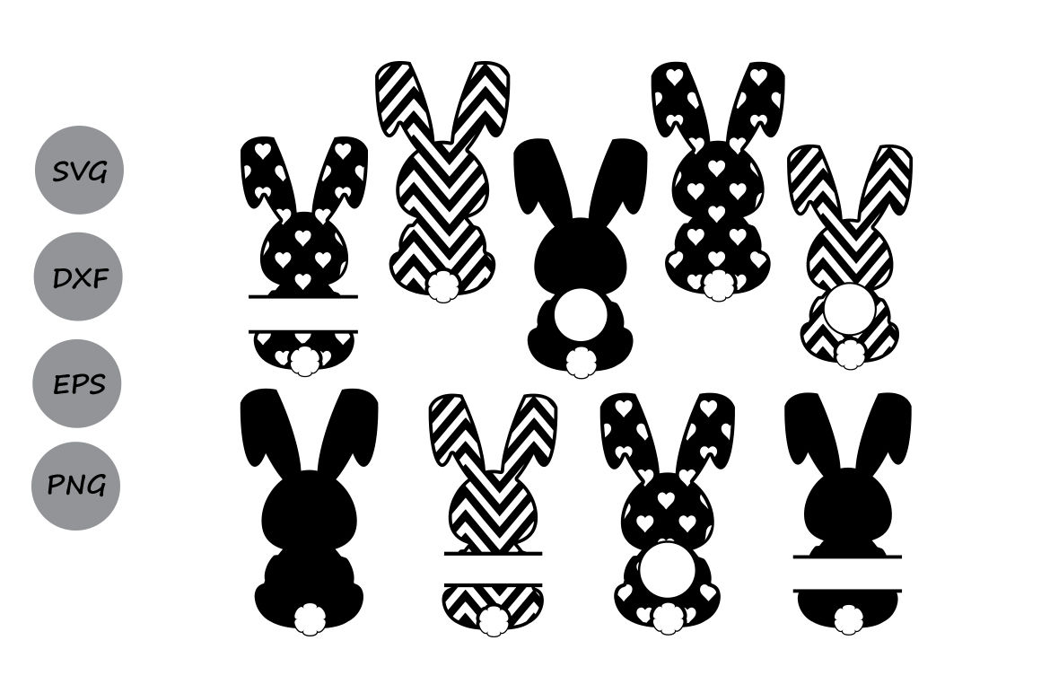 Bunny SVG, Easter Bunny Svg, Easter Svg, Rabbit SVG, Bunny Tail Svg. By