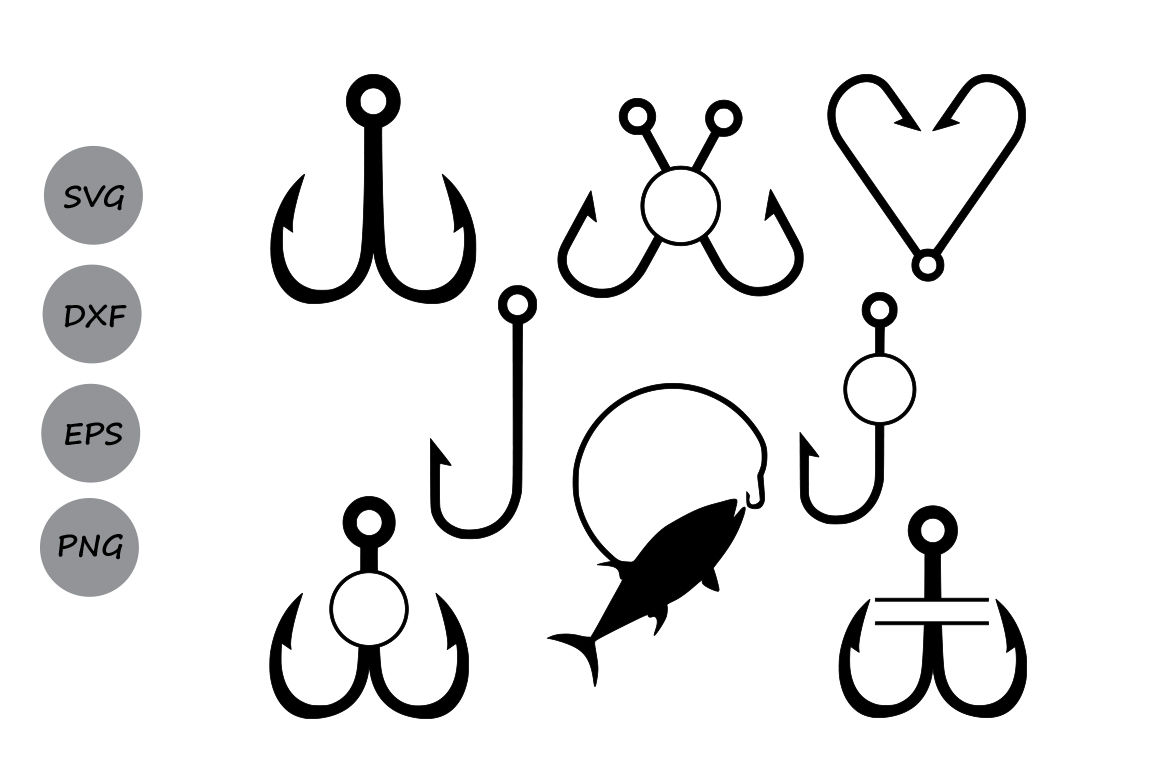 Fish Hook, Fishing, Nautical, Fish, Hooks, Decal, Car Decal