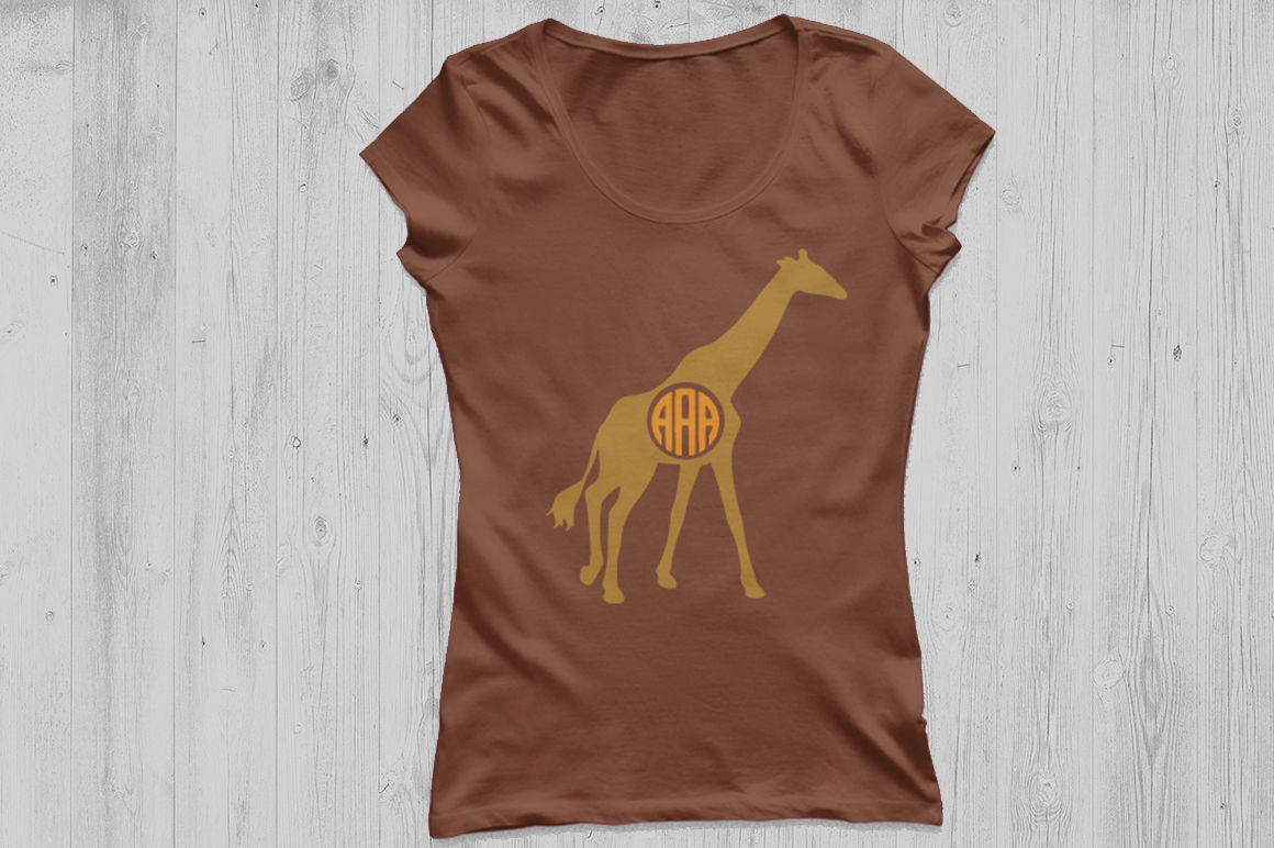 Giraffe SVG File, giraffe monogram svg, Giraffe Cut File, animals