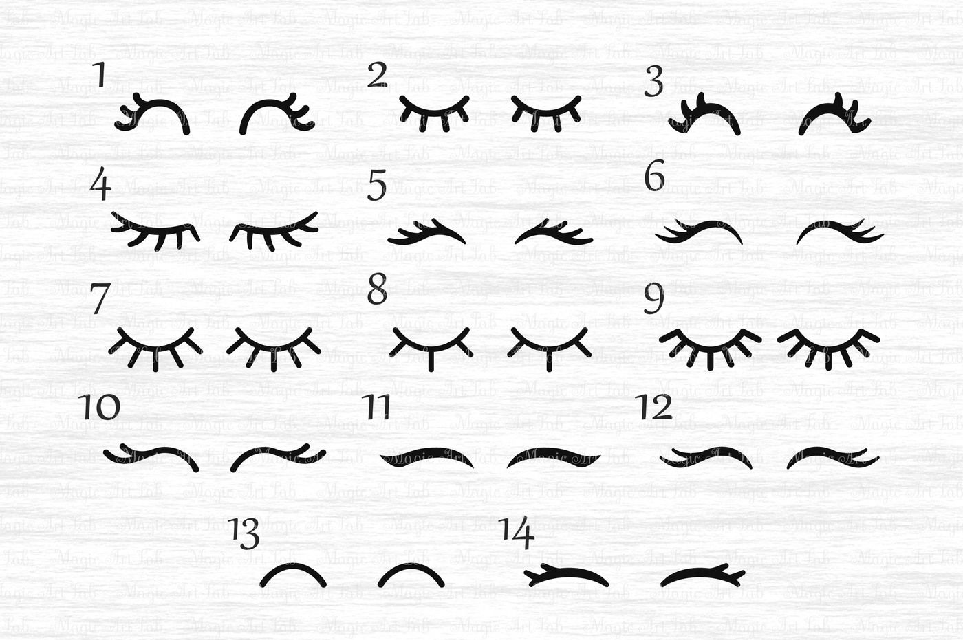 Download Unicorn eyelashes SVG, DXF, EPS, AI, PNG, PDF, JPEG By MagicArtLab | TheHungryJPEG.com