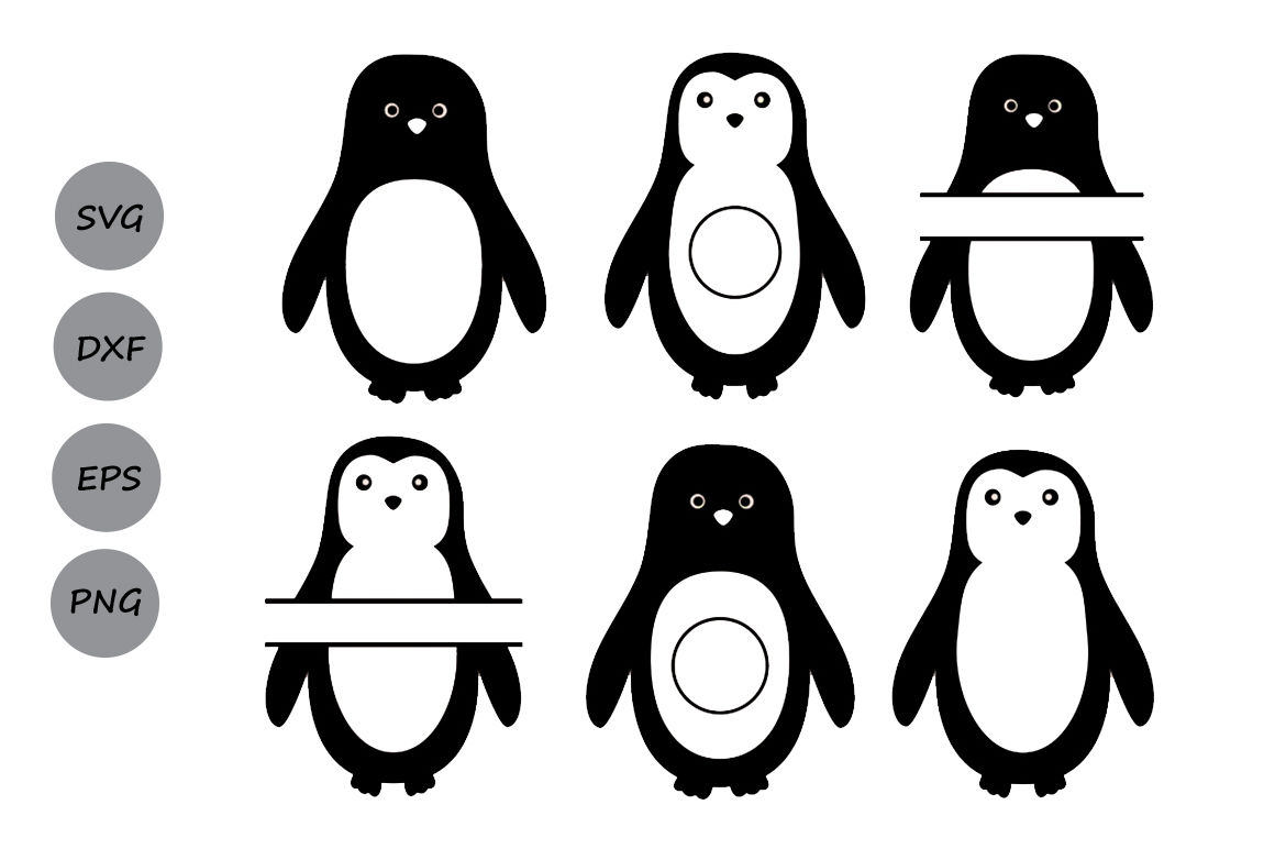 Download Penguin Svg Files Penguin Monogram Svg Animals Svg Penguin Cricut By Cosmosfineart Thehungryjpeg Com SVG, PNG, EPS, DXF File