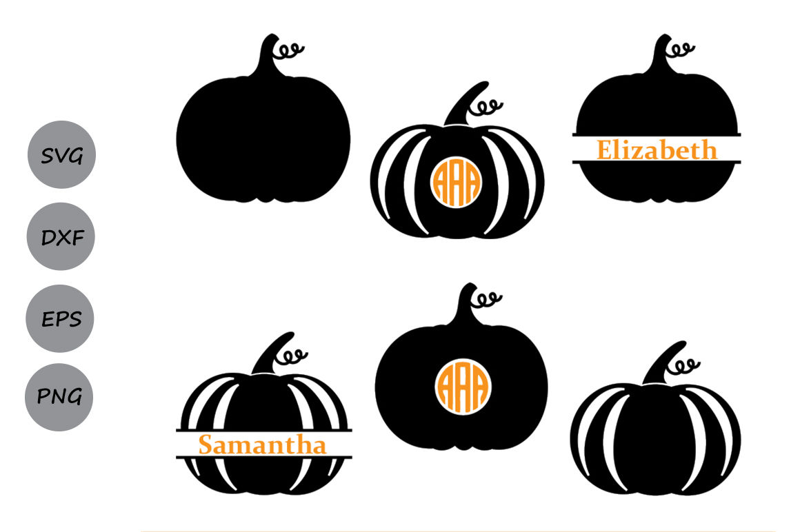 Pumpkin Svg Pumpkin Monogram Svg Thanksgiving Svg Svg Dxf Eps By Cosmosfineart Thehungryjpeg Com