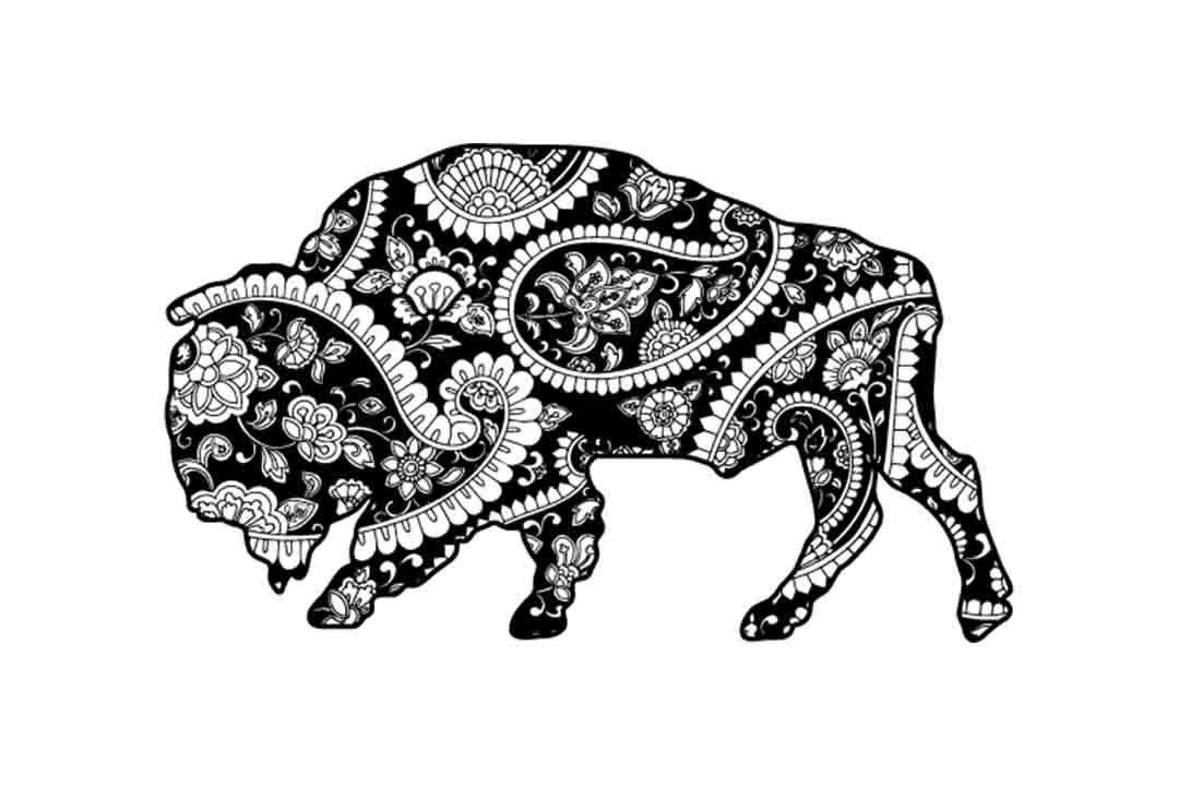 Mandala buffalo SVG DXF PNG EPS AI By twelvepapers | TheHungryJPEG.com