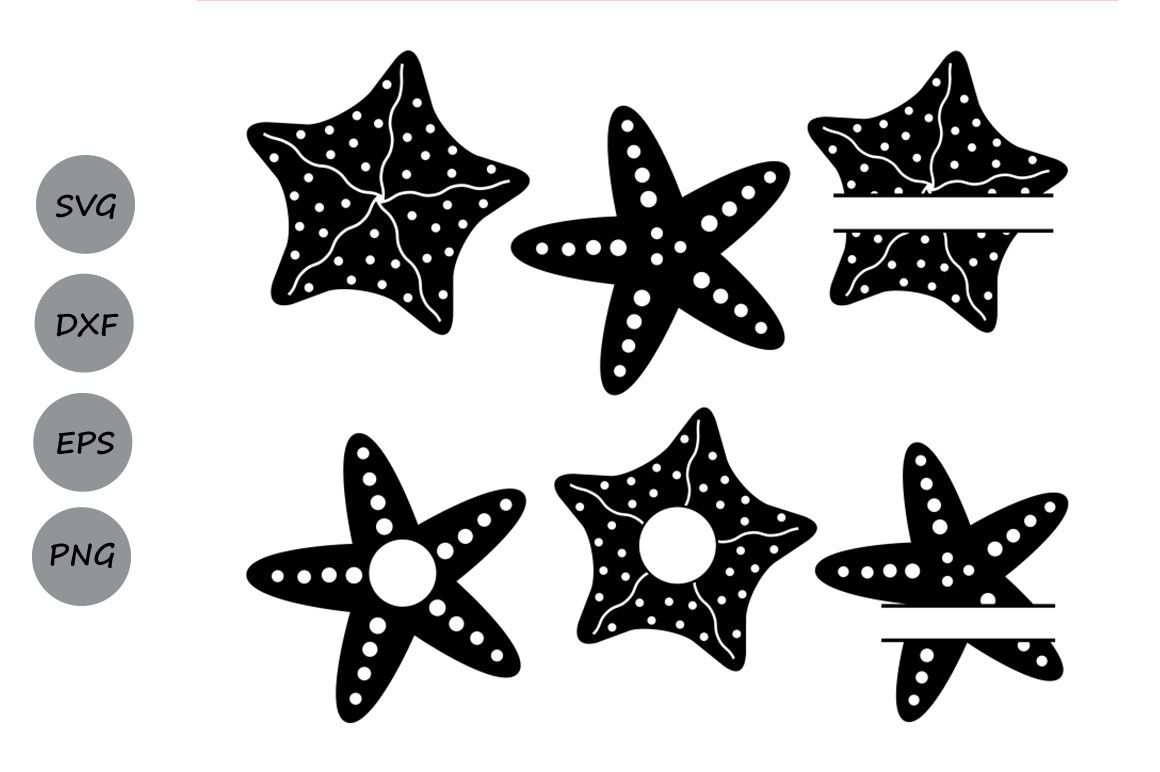 Download Starfish SVG, Starfish Monogram SVG, Nautical Sea Svg ...