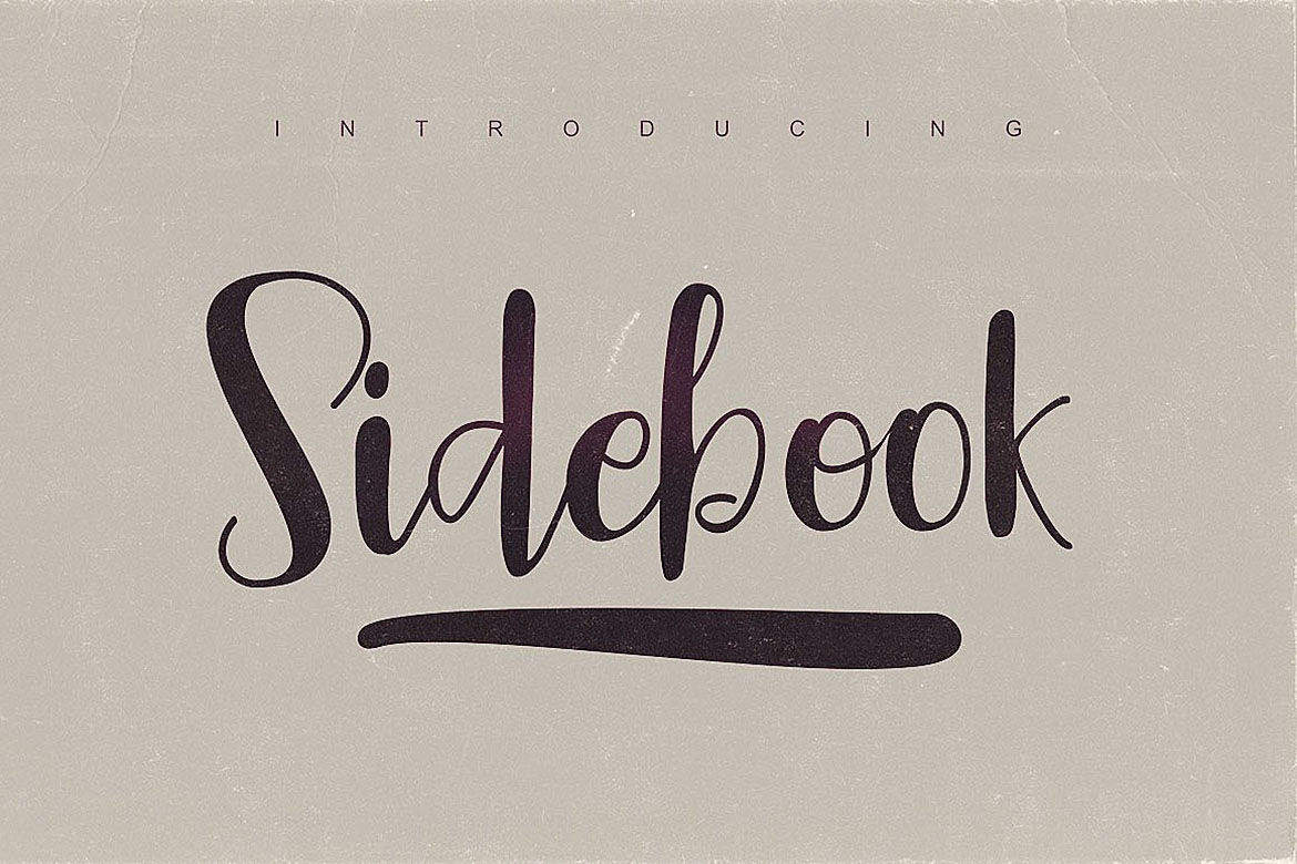 Sidebook Script Font By Cruzine Design Thehungryjpeg Com