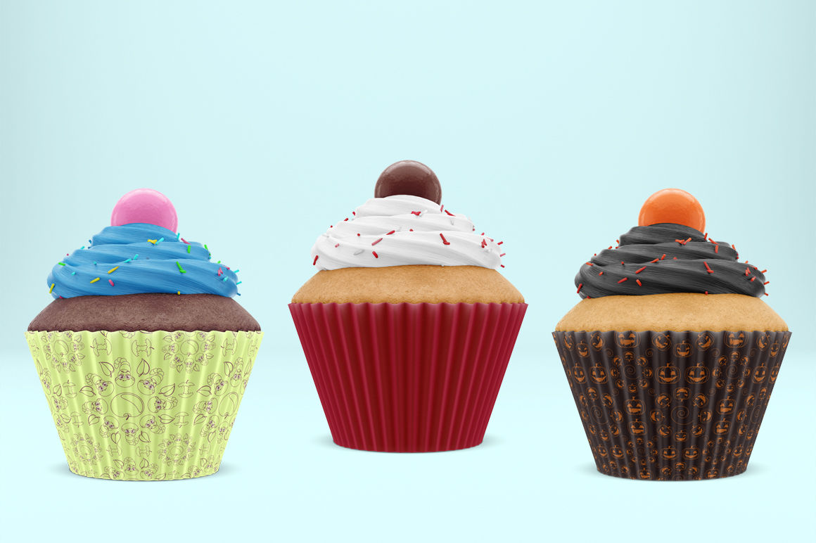 Download Cupcake mockup. Product place. PSD object mockup. By ...