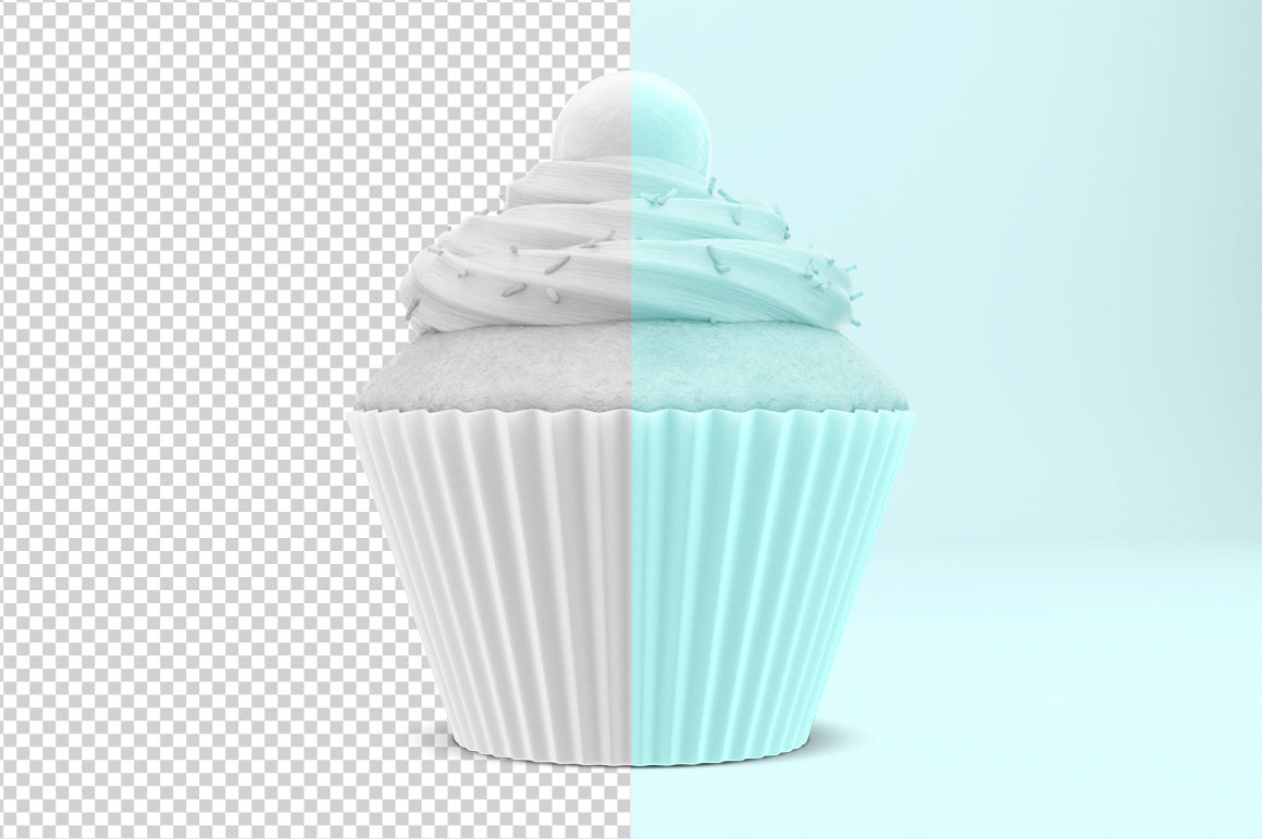 Download Cupcake mockup. Product place. PSD object mockup. By ...