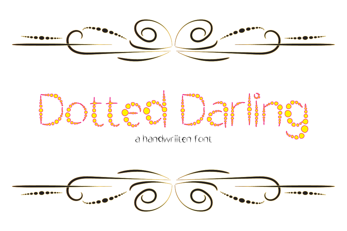 Dotted Darling Typeface 2018 By Awire Thehungryjpeg Com