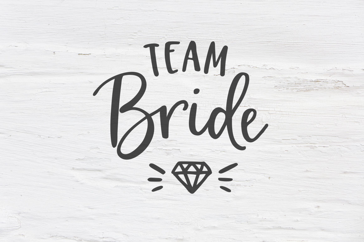 Team Bride wedding SVG, EPS, PNG, DXF By Tabita's shop