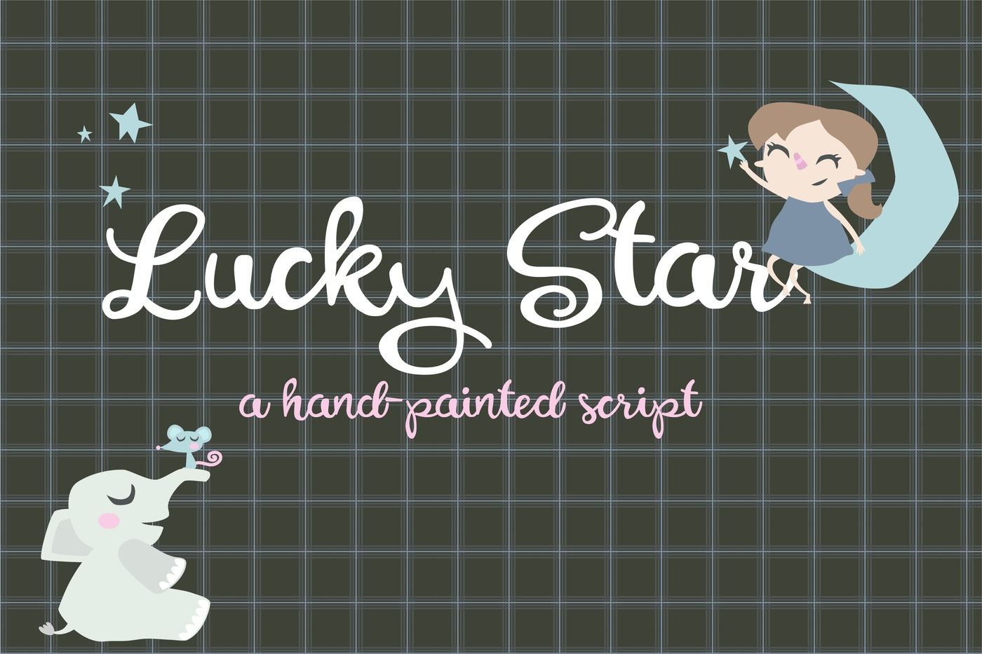 Pn Lucky Star By Illustration Ink Thehungryjpeg Com
