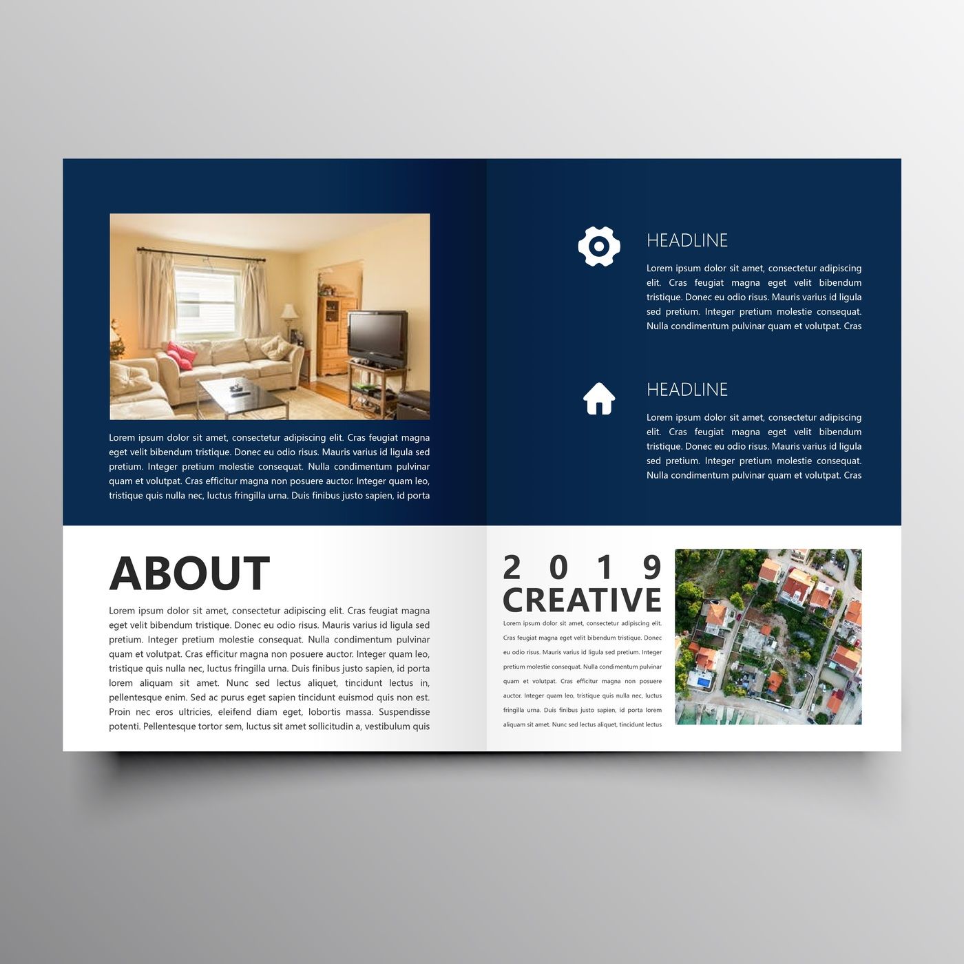 Yellow Geometry Company Brochure Template By Creativedesign