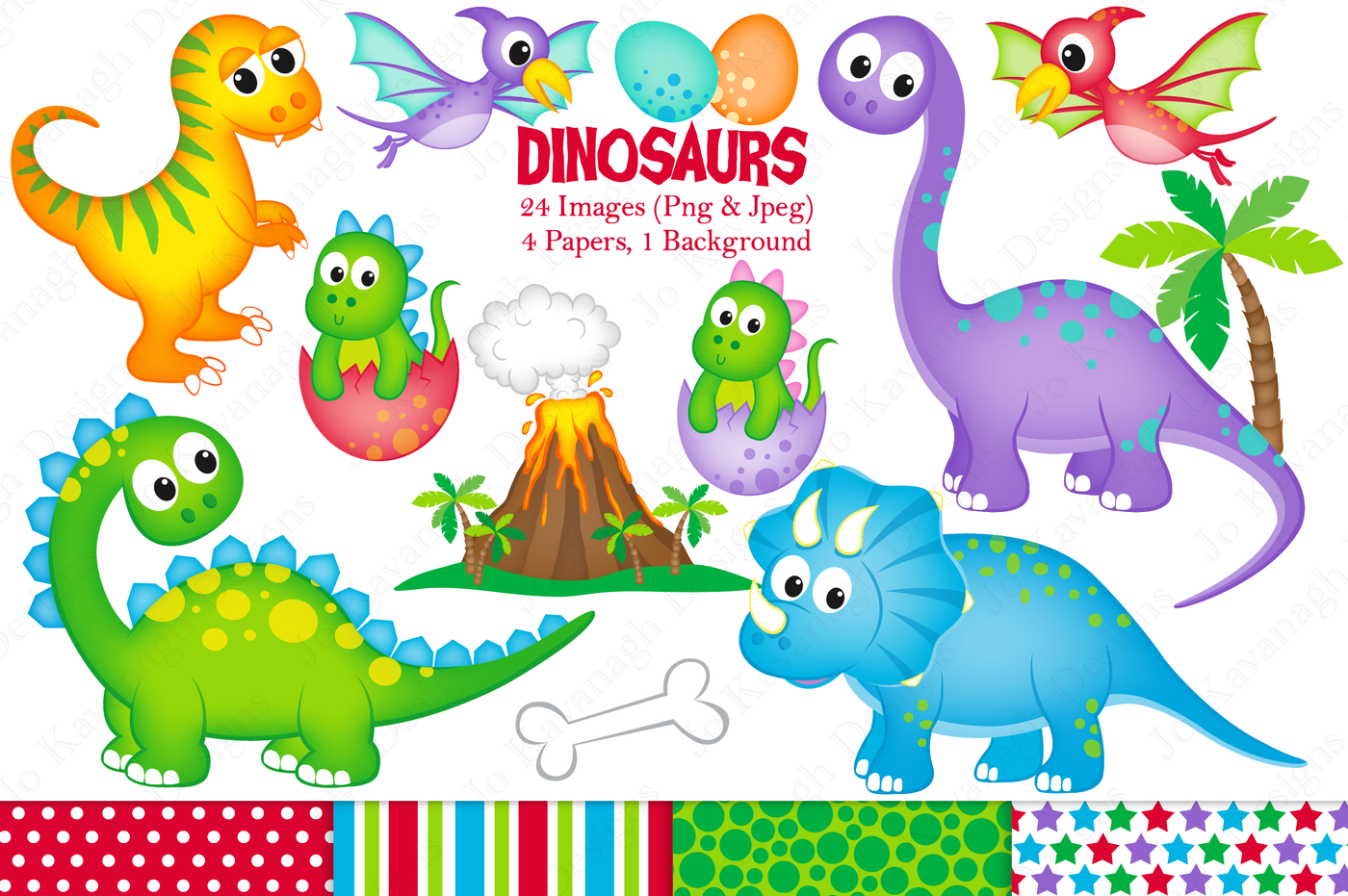 Dinosaur clipart Dinosaur graphics illustrations Cute dinosaurs By