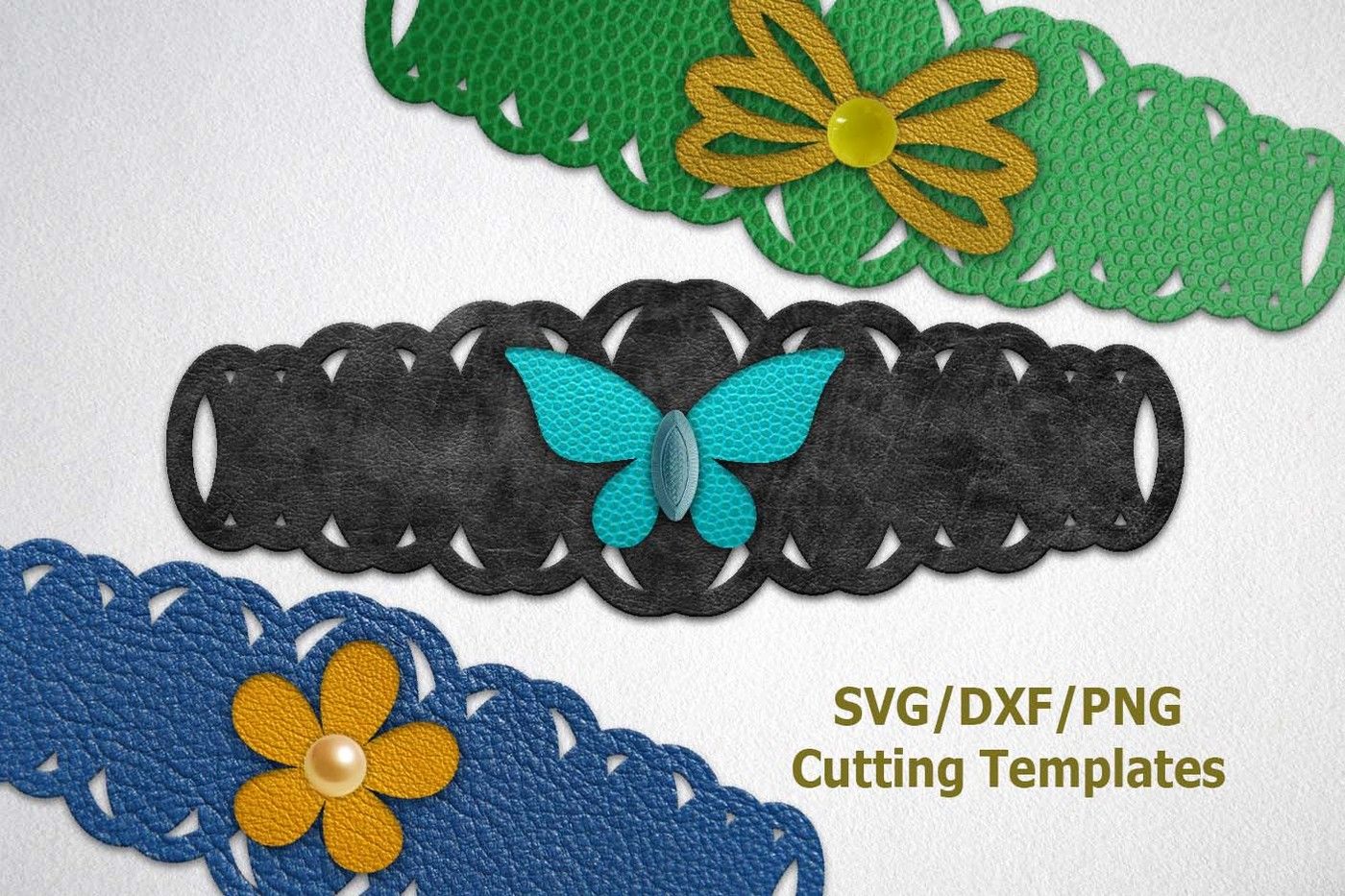 Cutting Template VOL 2 Bundle Leather Bracelet SVG Leather Bracelet Cuff Bracelet Leather Jewelry Templates Cut Files Laser DXF