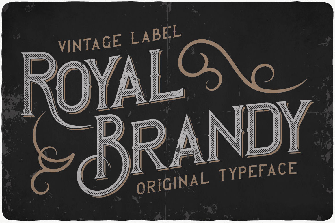 Royal Brandy typeface By Vozzy Vintage Fonts and Graphics | TheHungryJPEG