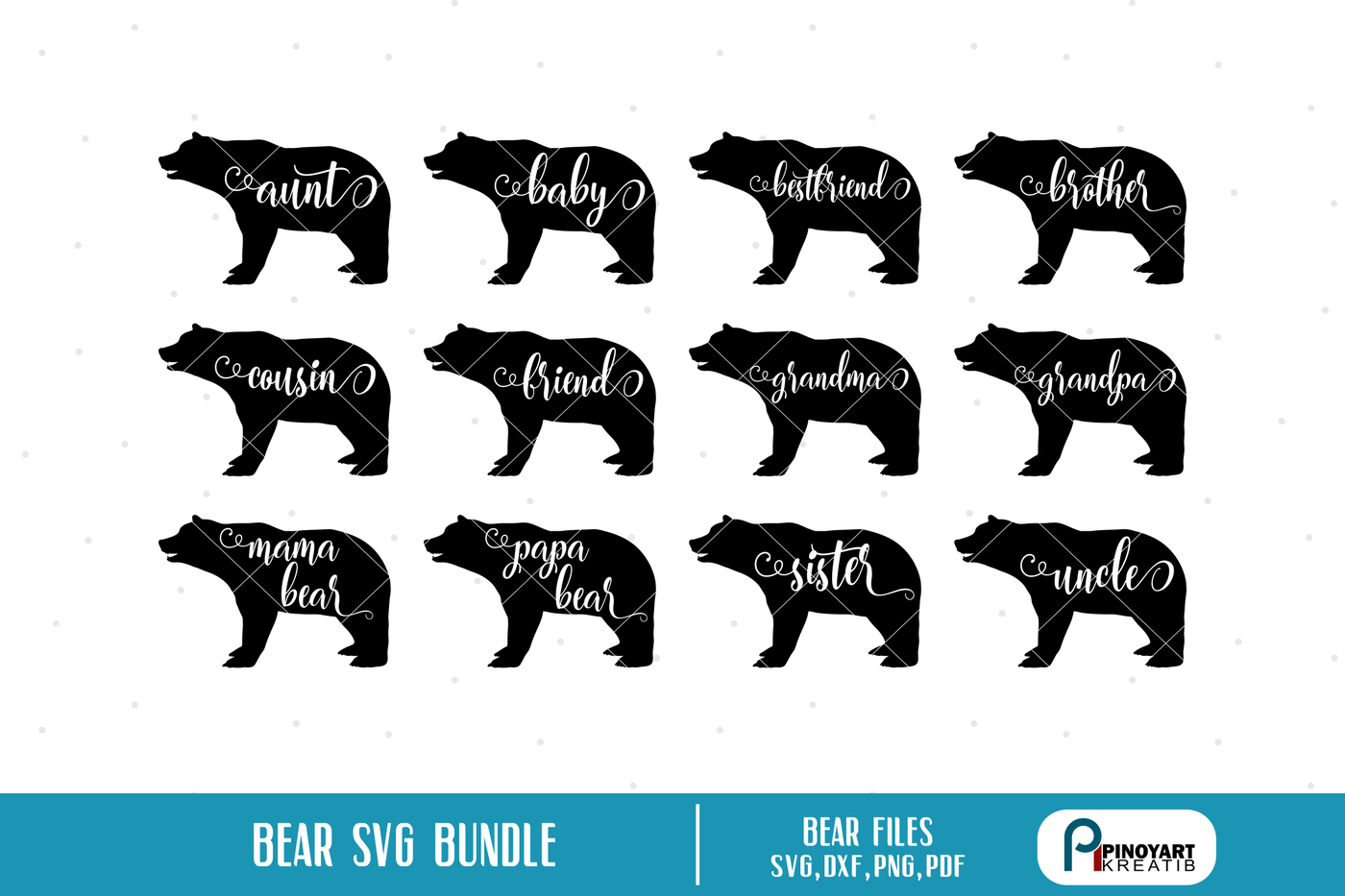 Download Bear Svg Bear Svg File Bear Silhouette Svg Baby Bear Svg Bear Svg By Pinoyart Thehungryjpeg Com