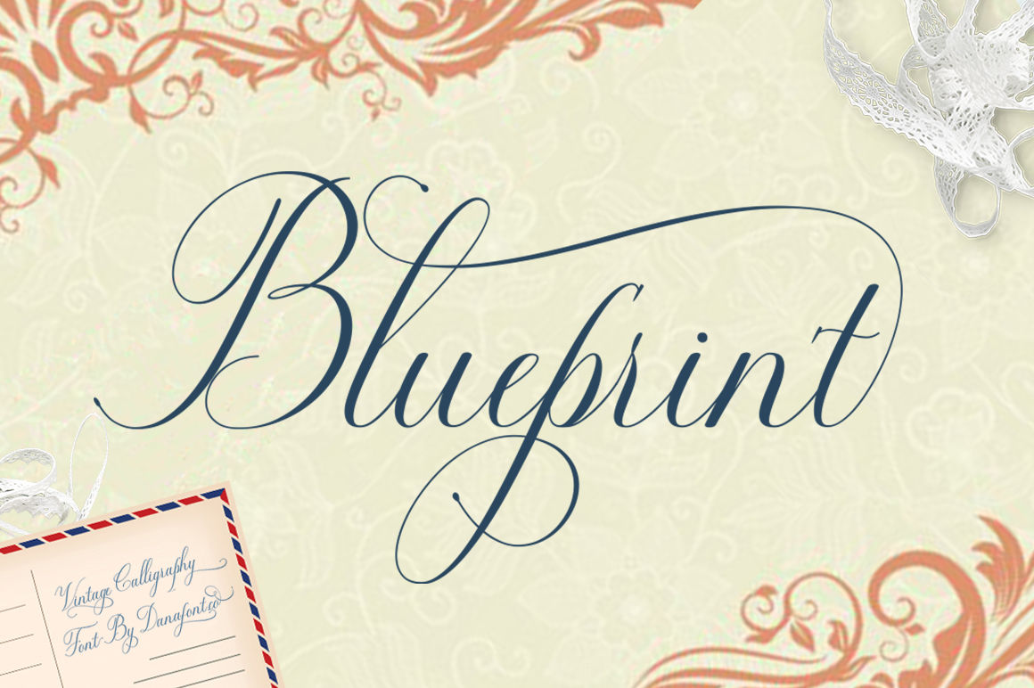 Blueprint Script By Danafont Co Thehungryjpeg Com
