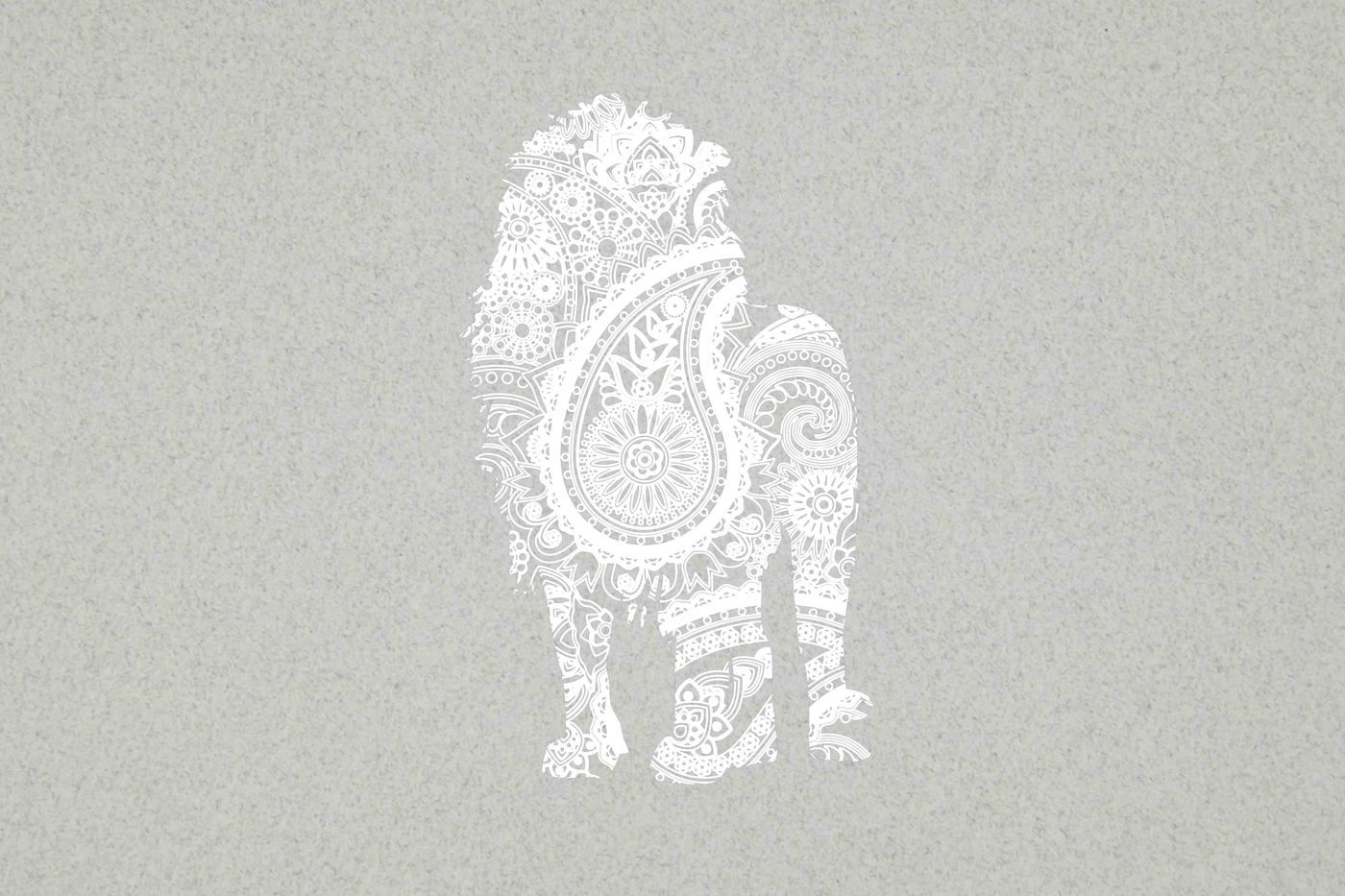 Download Free Mandala Lion Svg Printable - Layered SVG Cut File ...